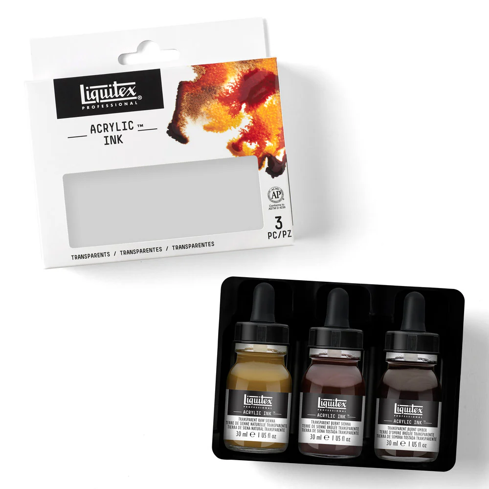 Acrylic Ink Set - 3x30ml - Transparents - Image 5