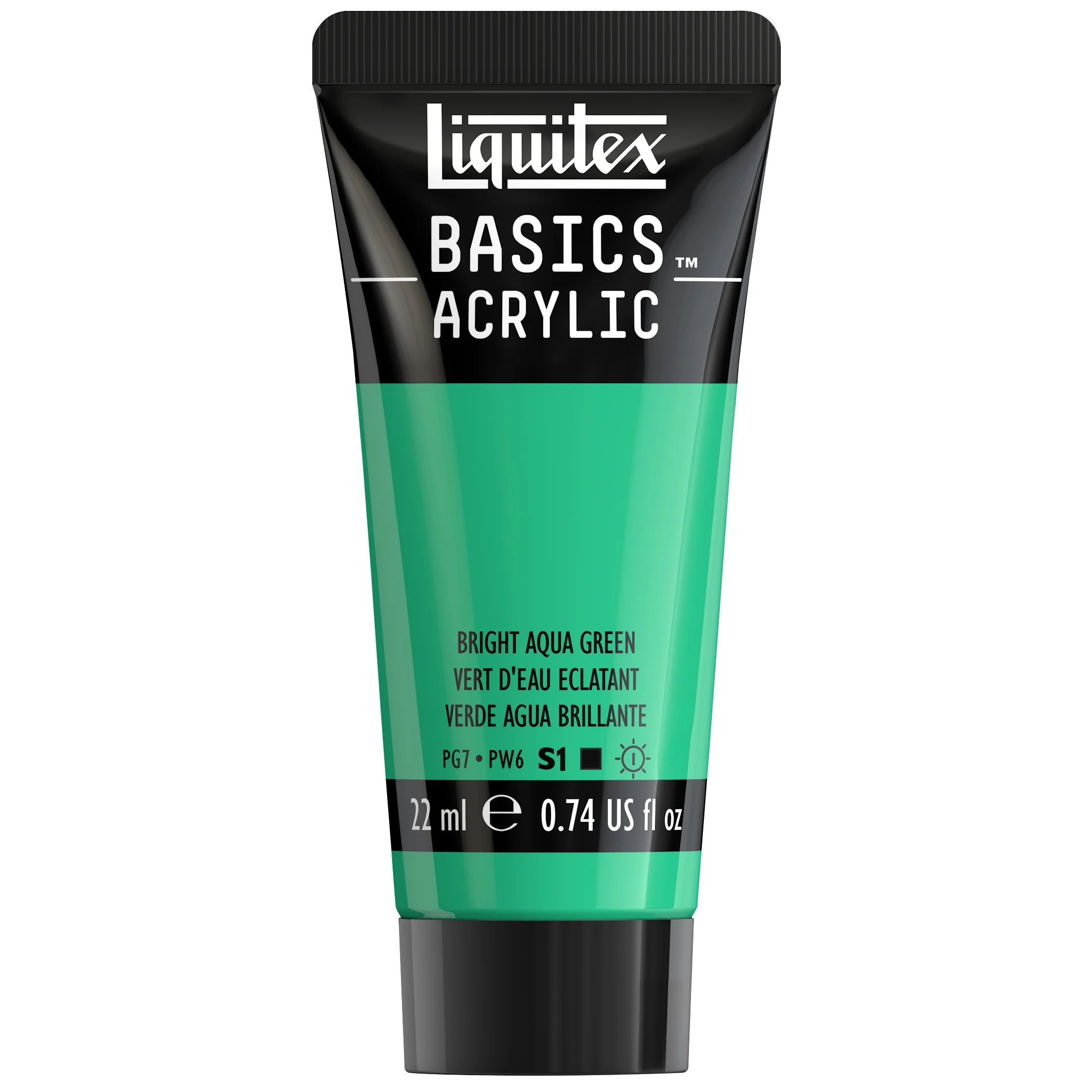 Basics Acrylic Color - Bright Aqua Green - Image 2