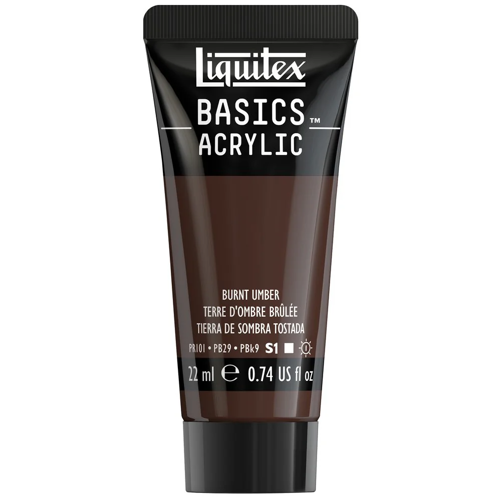 Basics Acrylic Color - Burnt Umber - Image 2