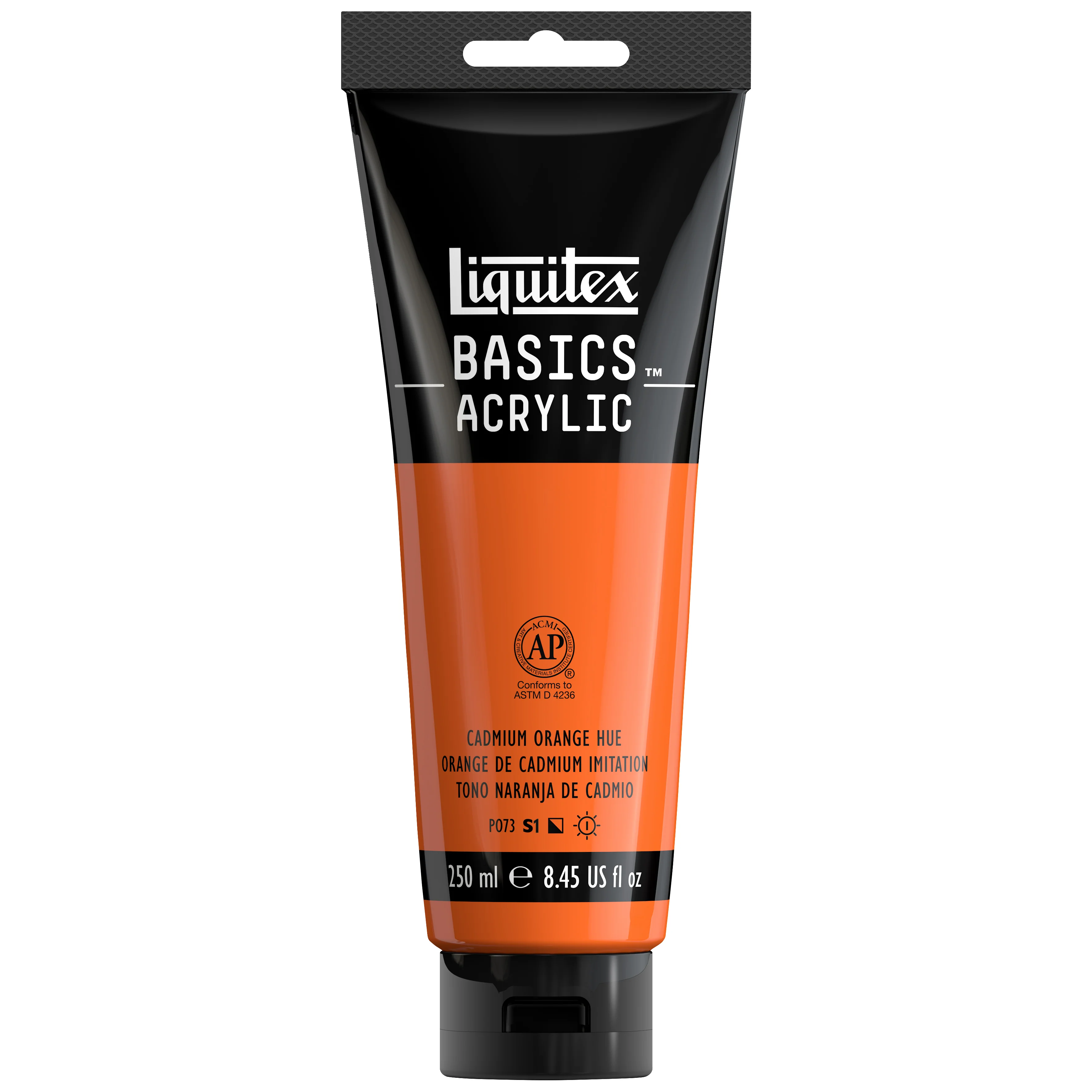 Basics Acrylic Color - Cadmium Orange Hue - Image 4