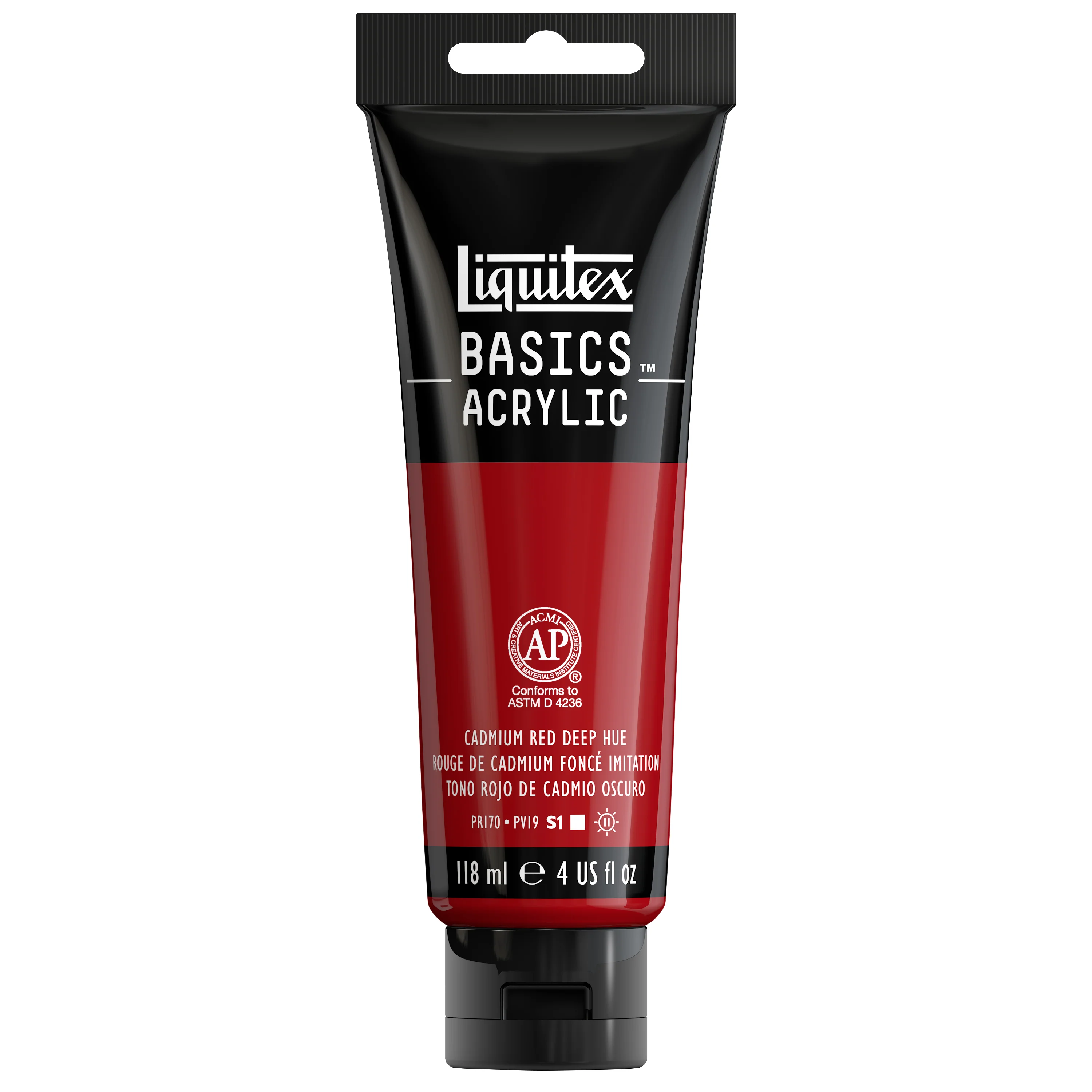 Basics Acrylic Color - Cadmium Red Deep Hue - Image 3
