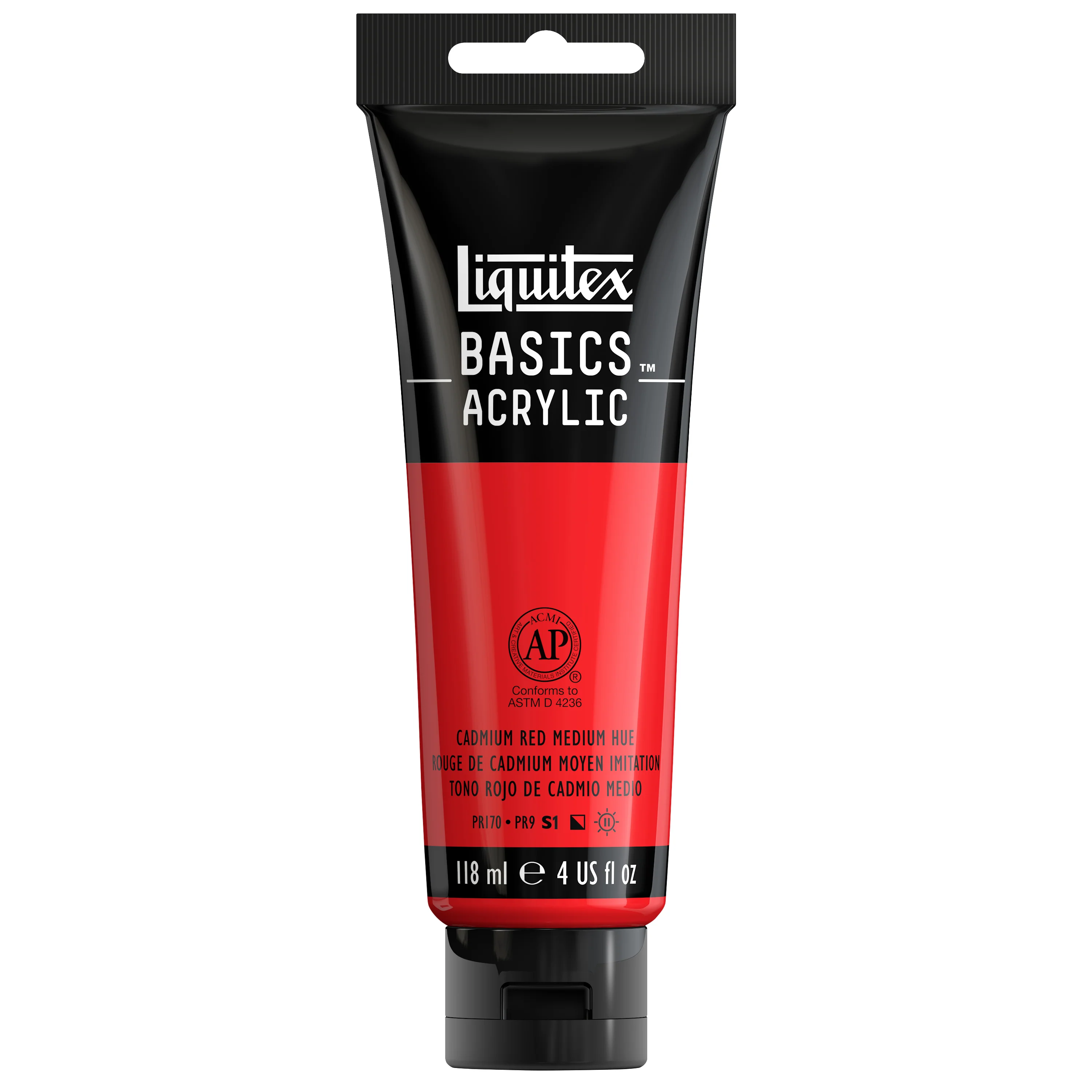 Basics Acrylic Color - Cadmium Red Medium Hue - Image 3