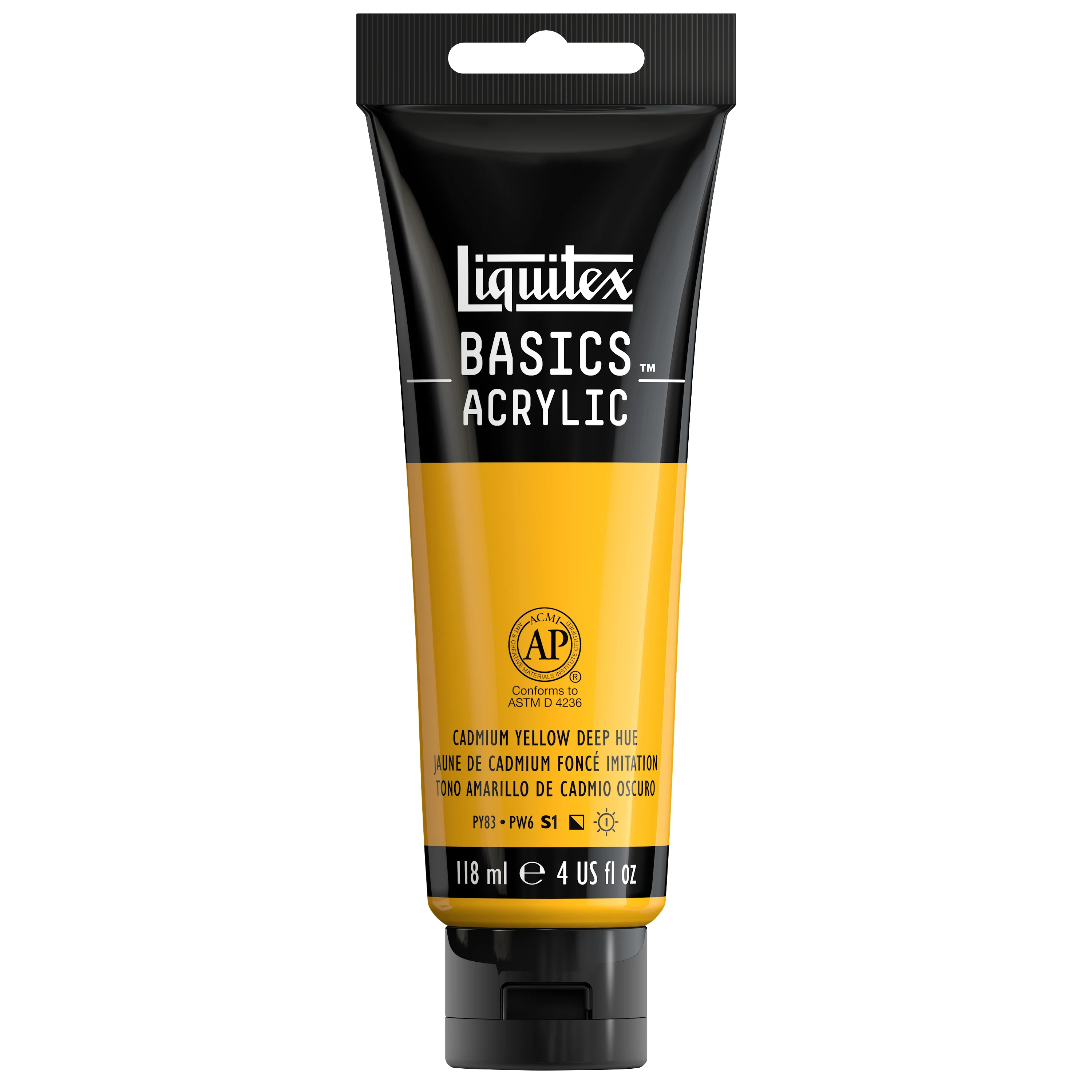 Basics Acrylic Color - Cadmium Yellow Deep Hue - Image 3