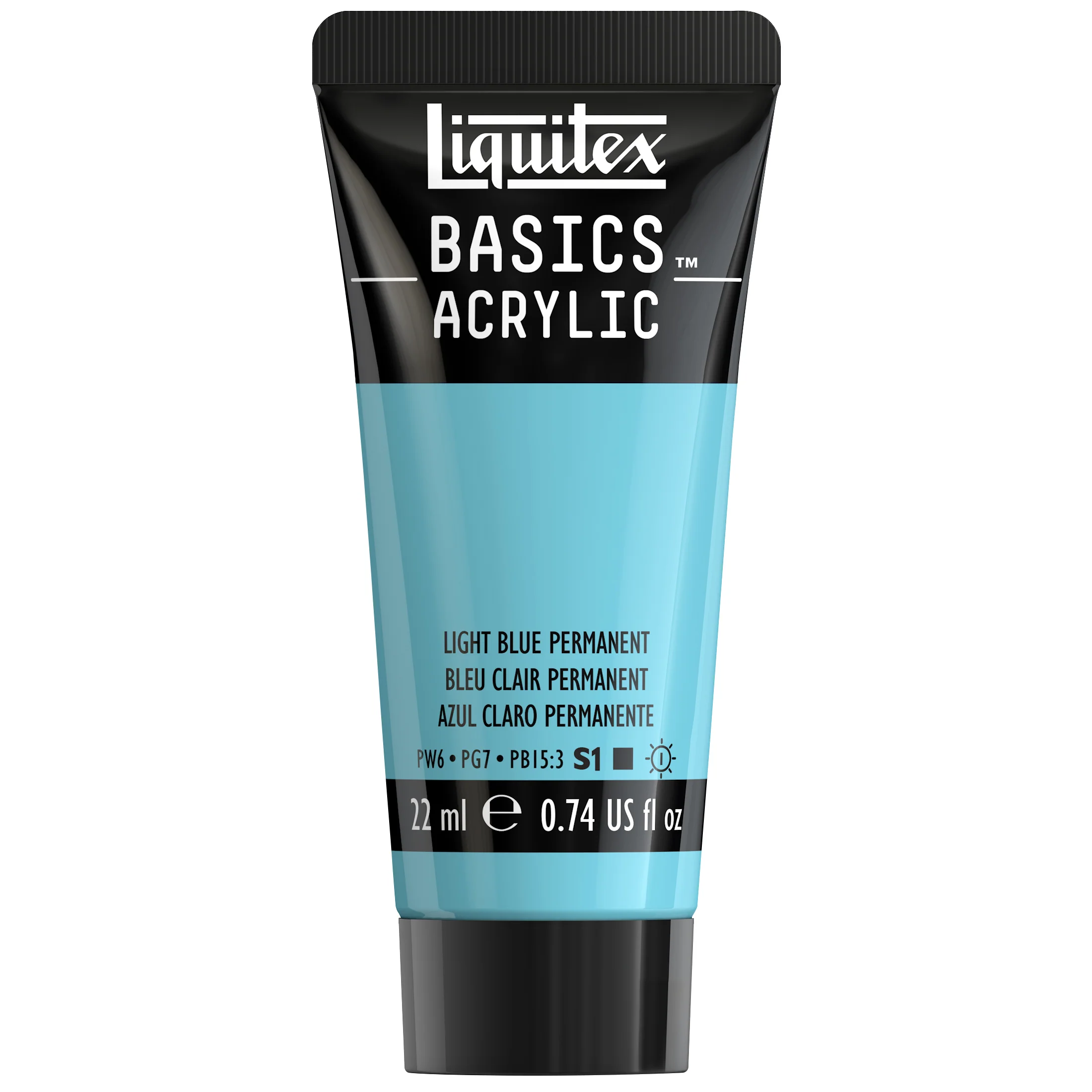 Basics Acrylic Color - Light Blue Permanent - Image 2