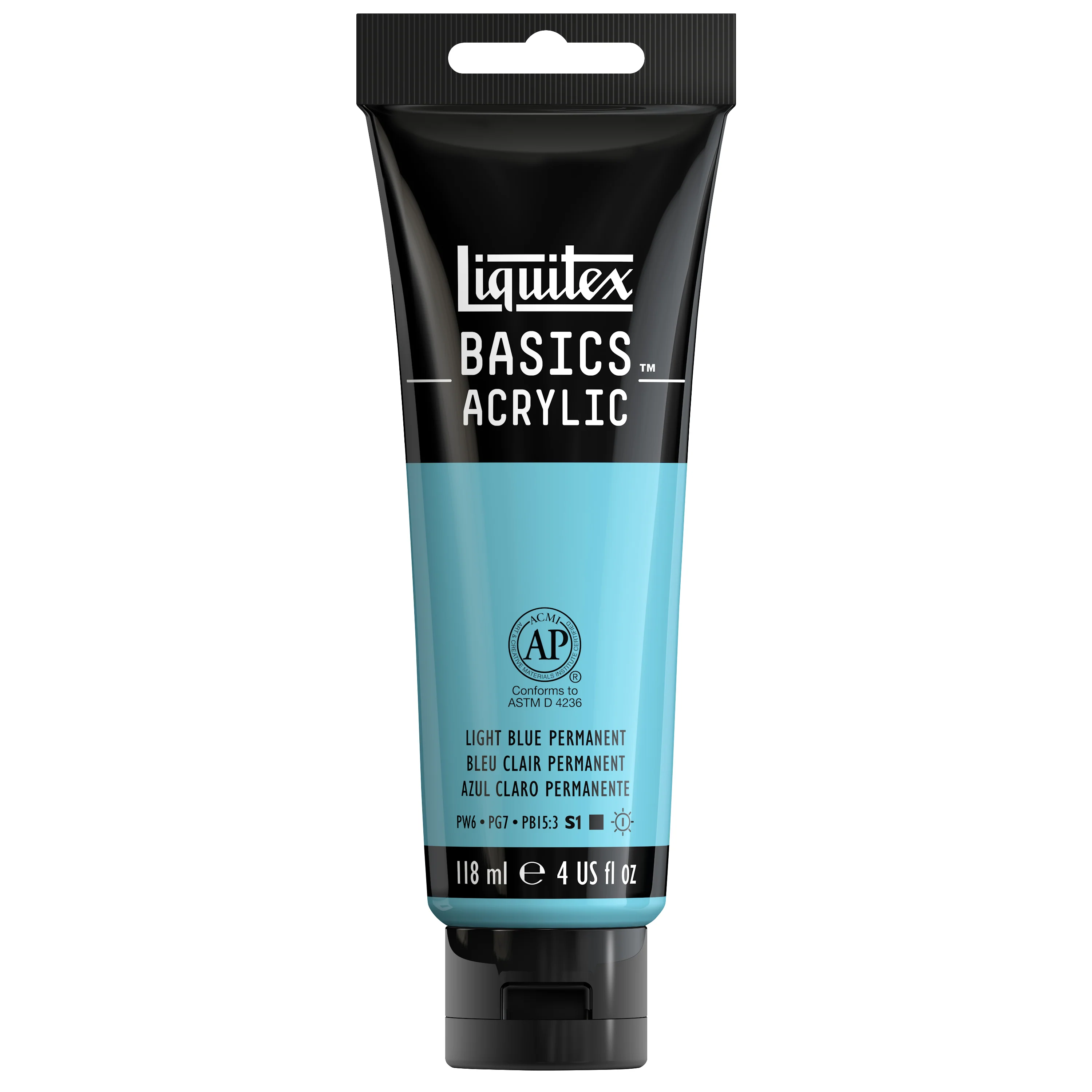 Basics Acrylic Color - Light Blue Permanent - Image 3