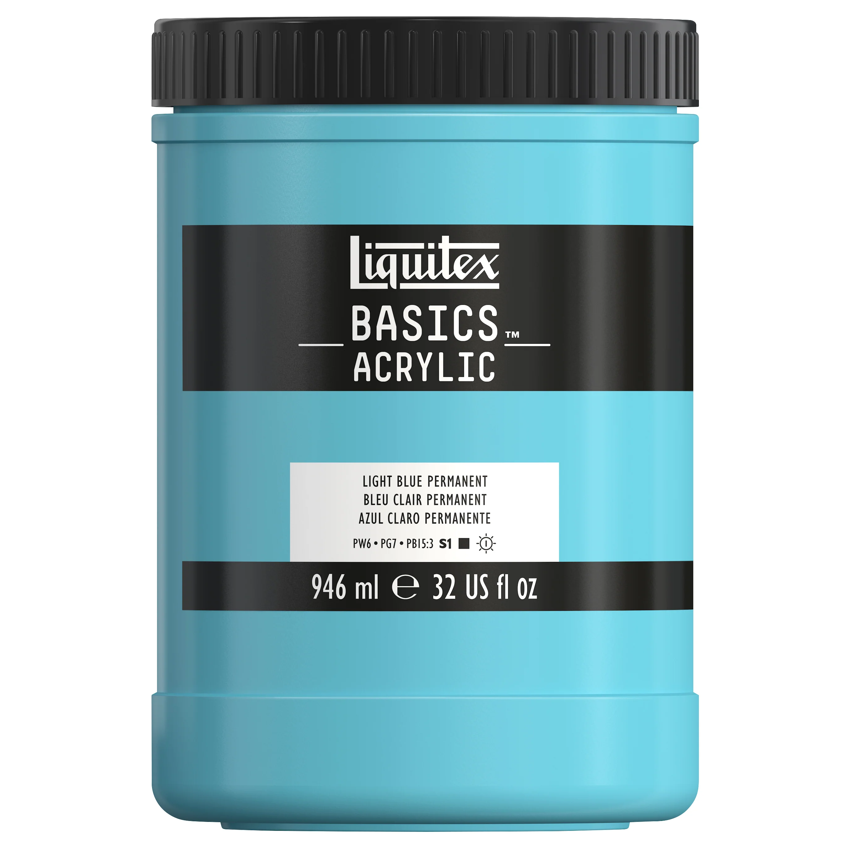 Basics Acrylic Color - Light Blue Permanent - Image 6