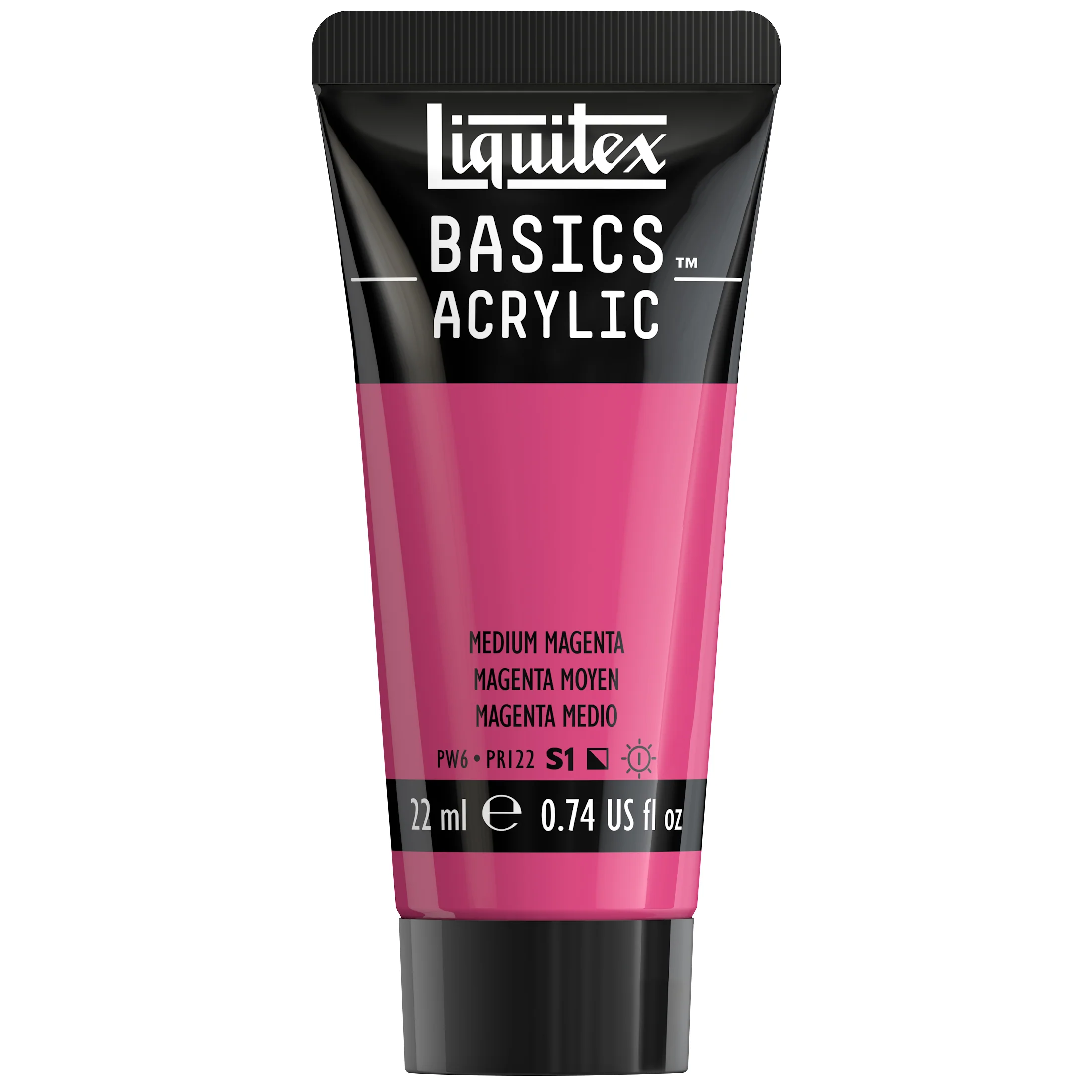Basics Acrylic Color - Medium Magenta - Image 2
