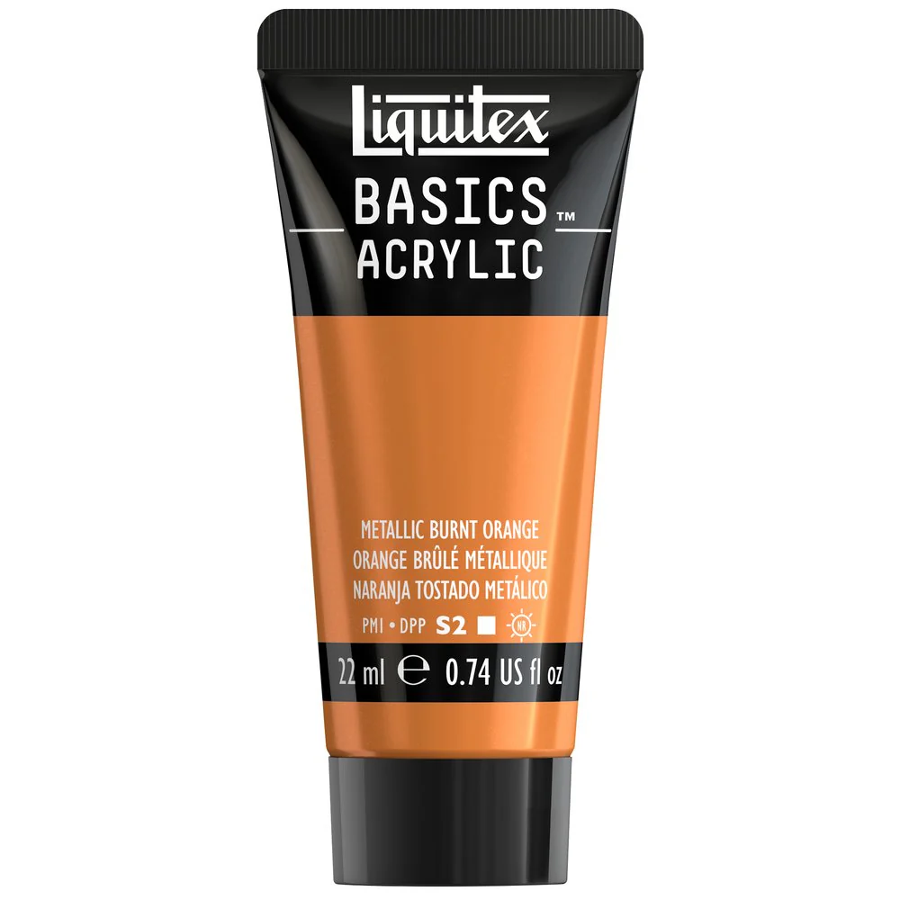 Basics Acrylic Color - Metallic Burnt Orange - Image 3