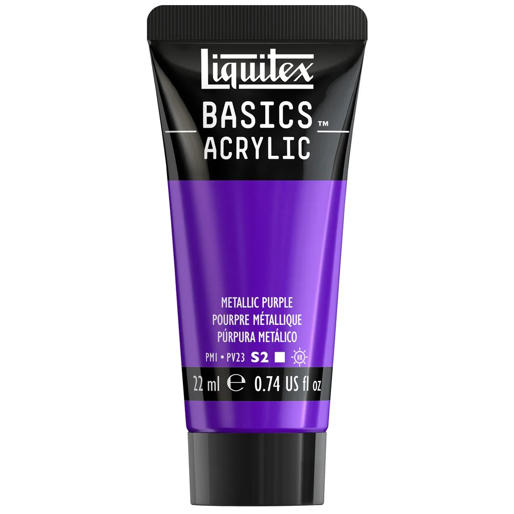 Basics Acrylic Color - Metallic Purple - Image 3