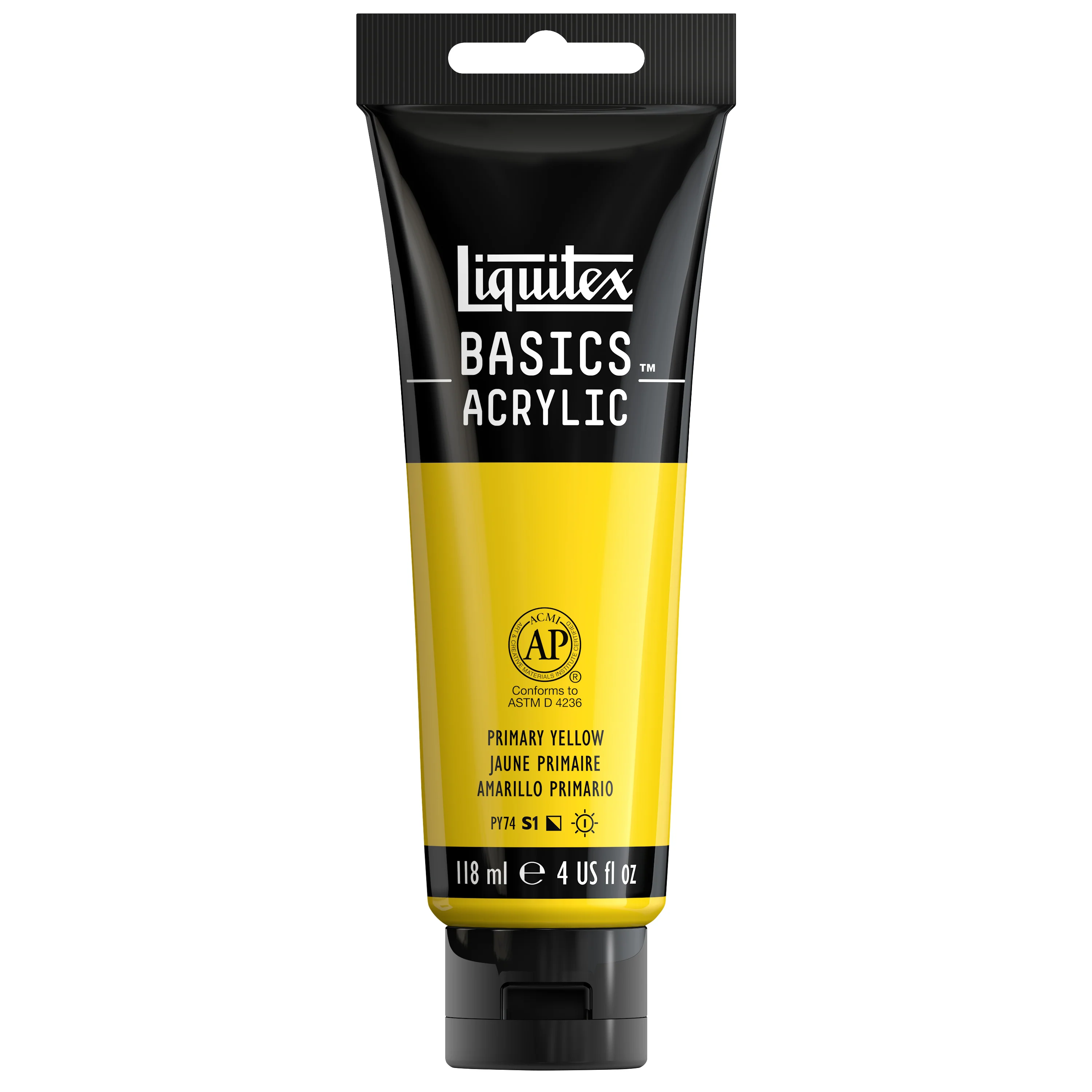Basics Acrylic Color - Primary Yellow - Image 3