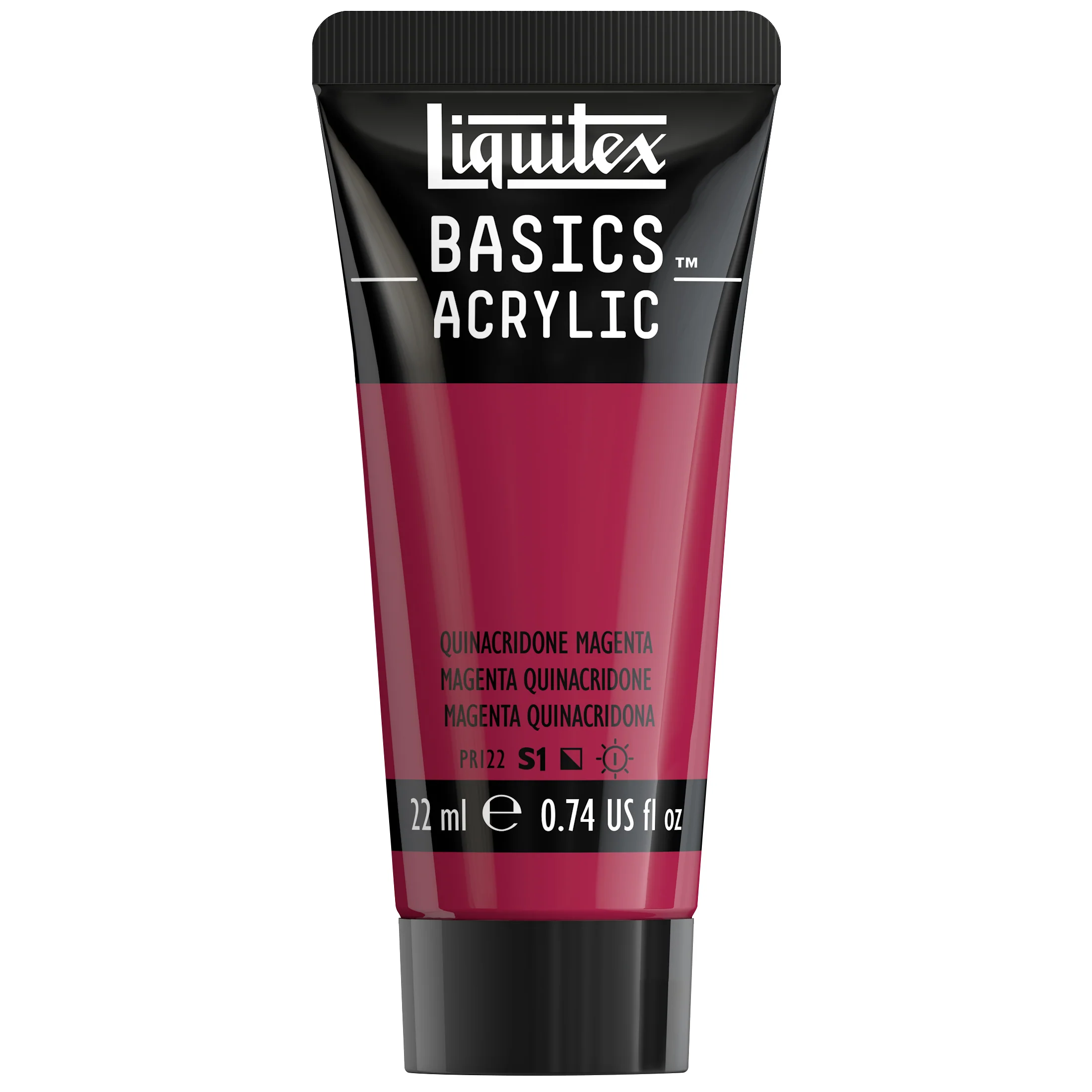 Basics Acrylic Color - Quinacridone Magenta - Image 2