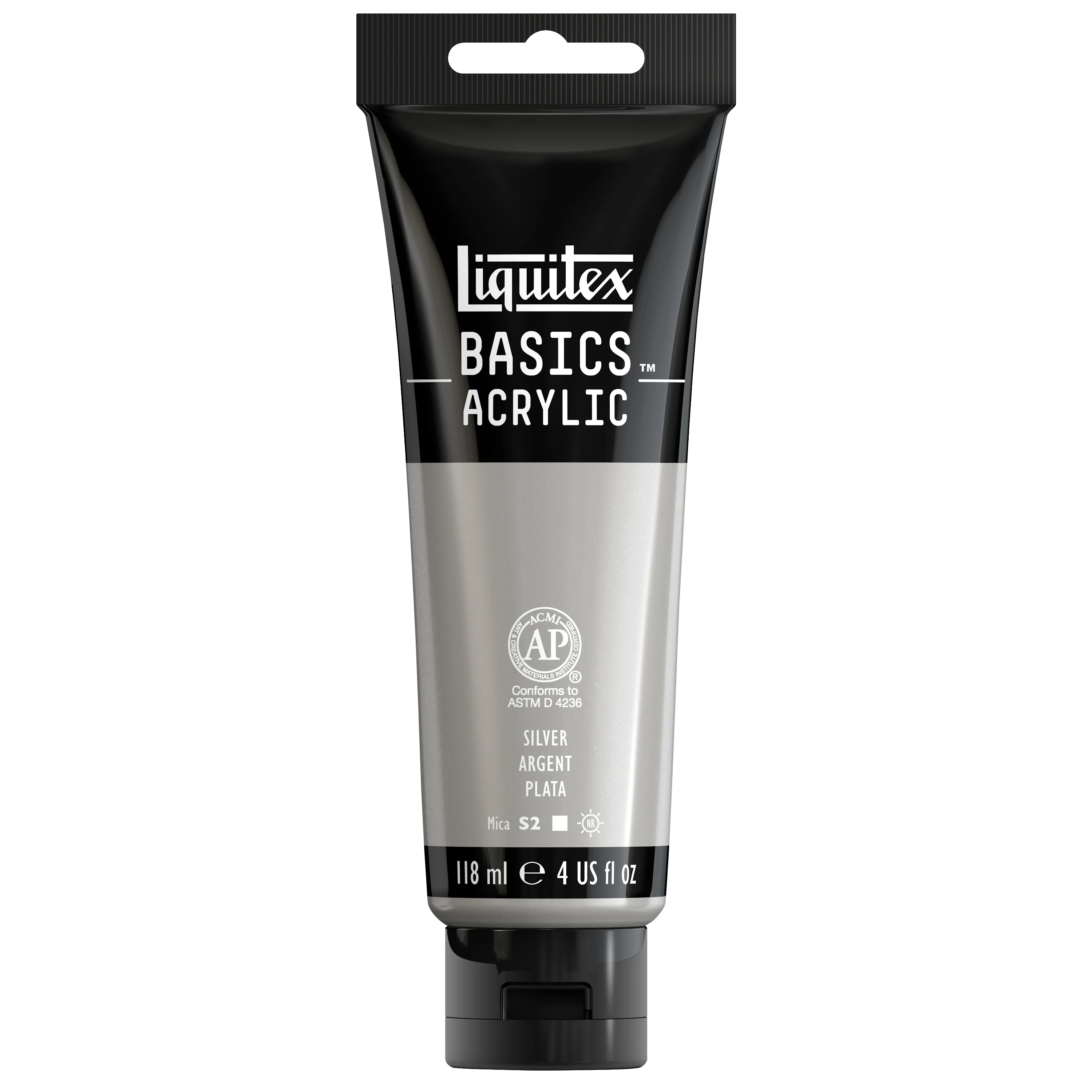 Basics Acrylic Color - Silver - Image 3