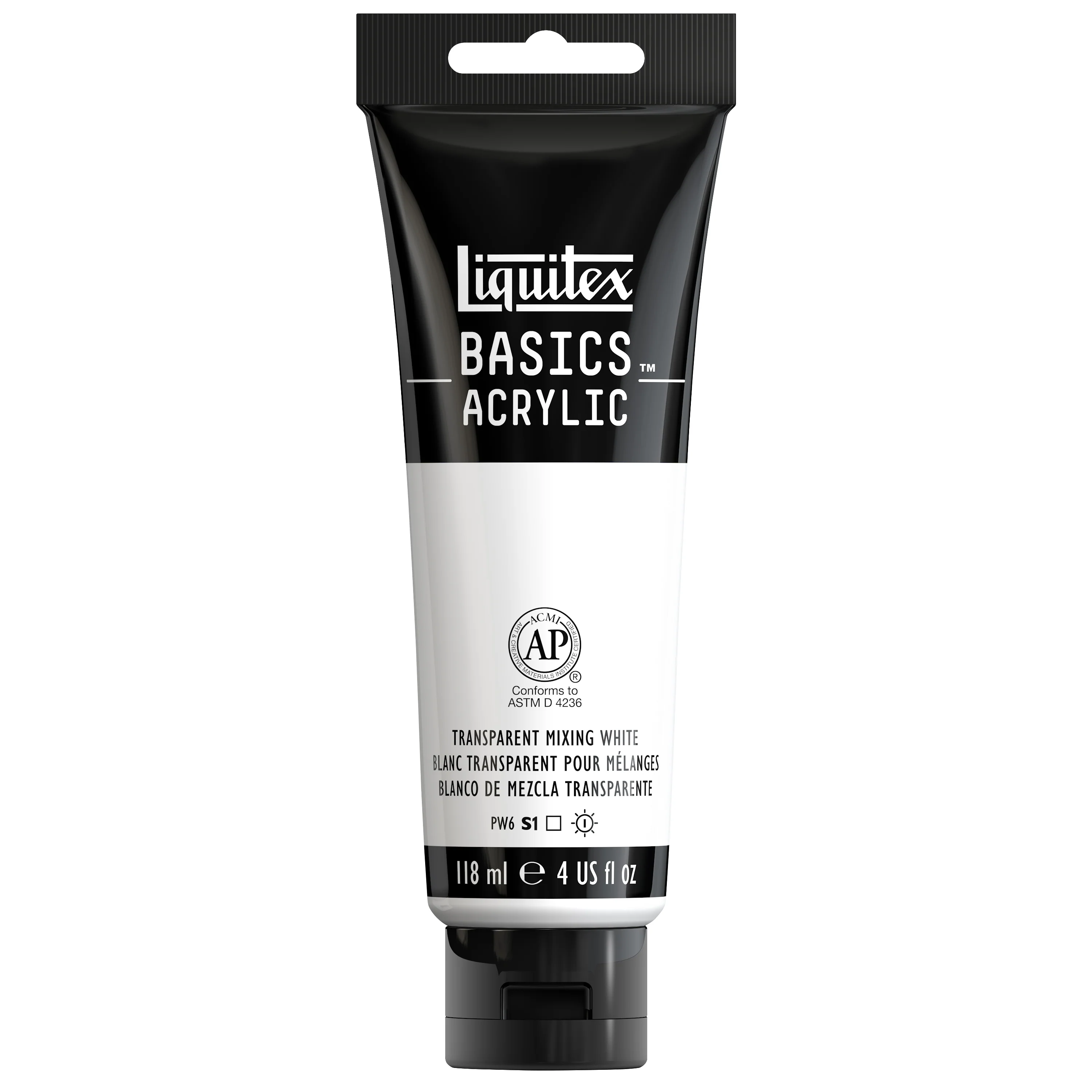 Basics Acrylic Color - Transparent Mixing White - Image 3