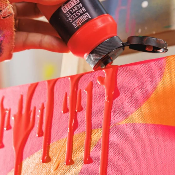 Basics Acrylic Fluid Color - Silver - Image 6