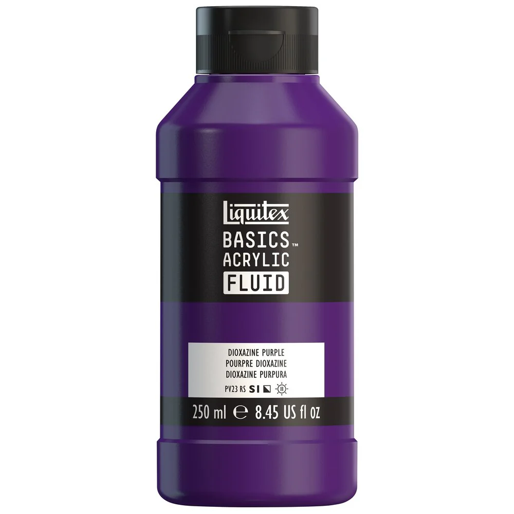 Basics Acrylic Fluid Color - Dioxazine Purple - Image 3