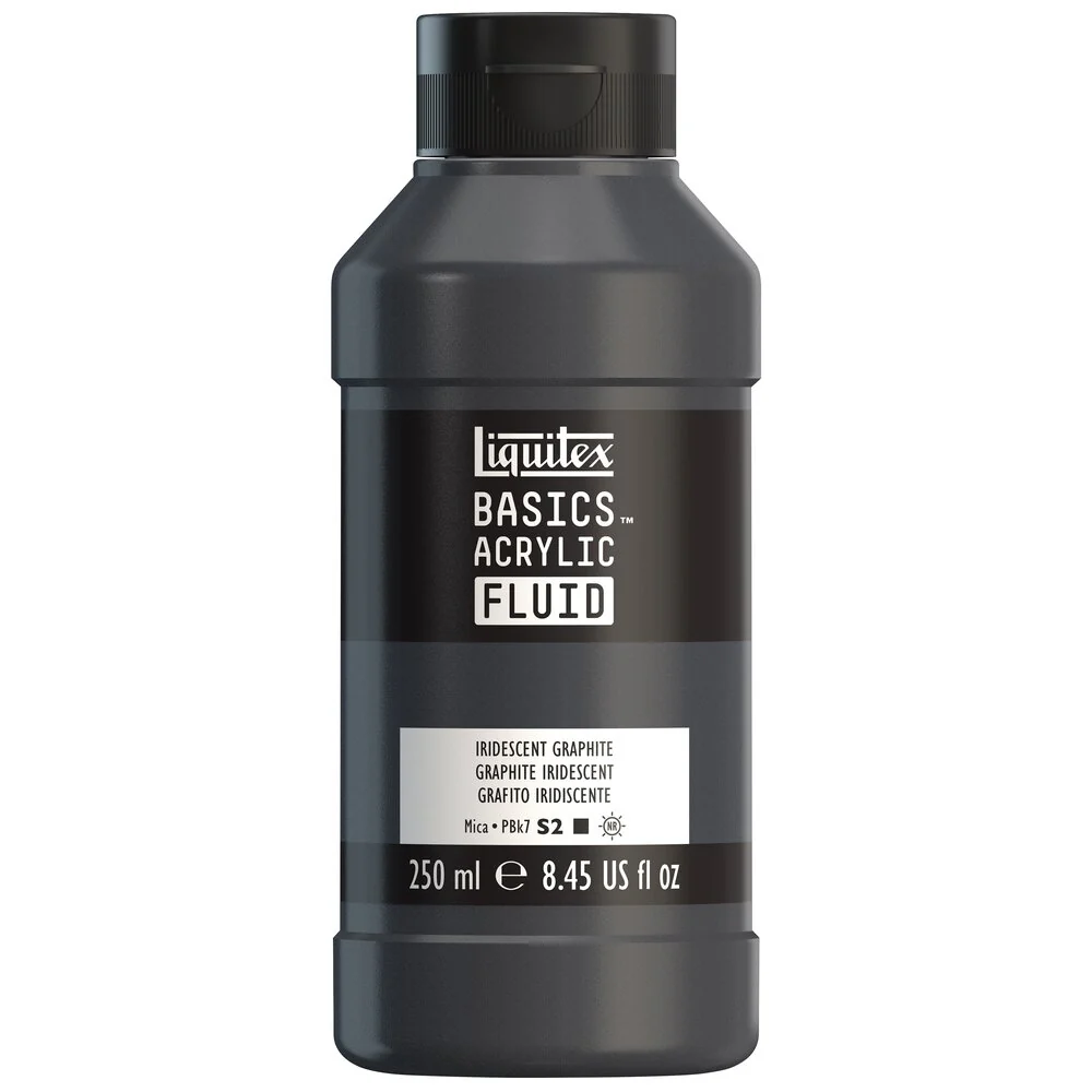 Basics Acrylic Fluid Color - Iridescent Graphite - Image 3