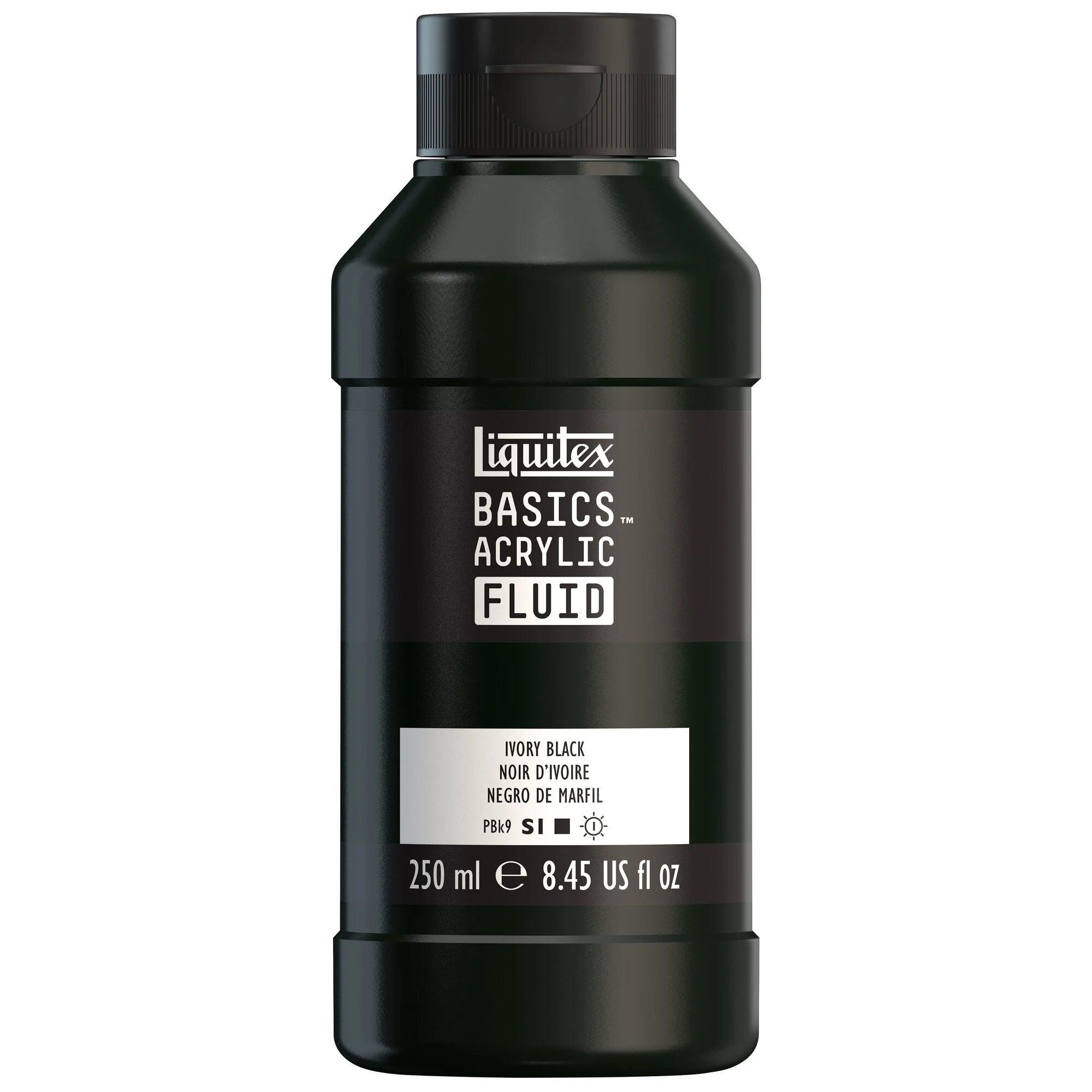 Basics Acrylic Fluid Color - Ivory Black - Image 3