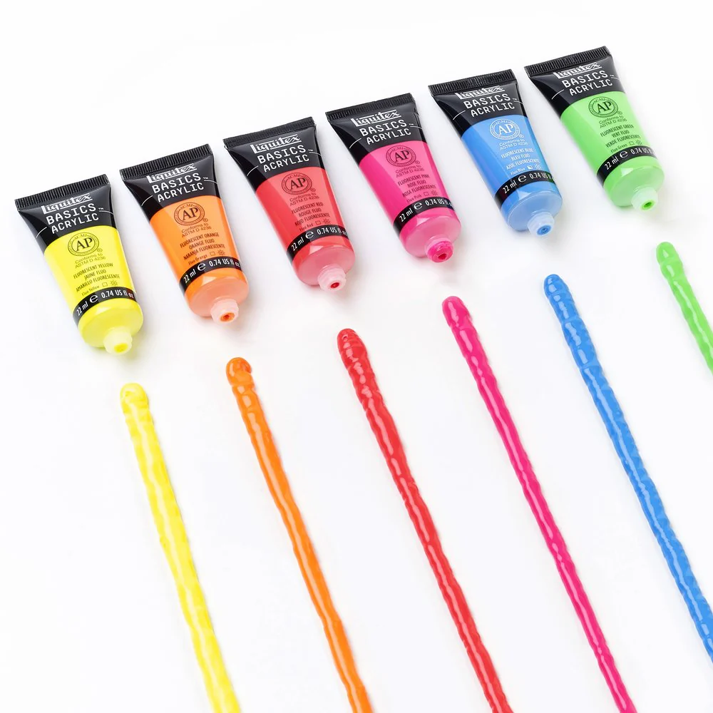 Basics Acrylic Set - 6x22ml - Fluorescents - Image 4