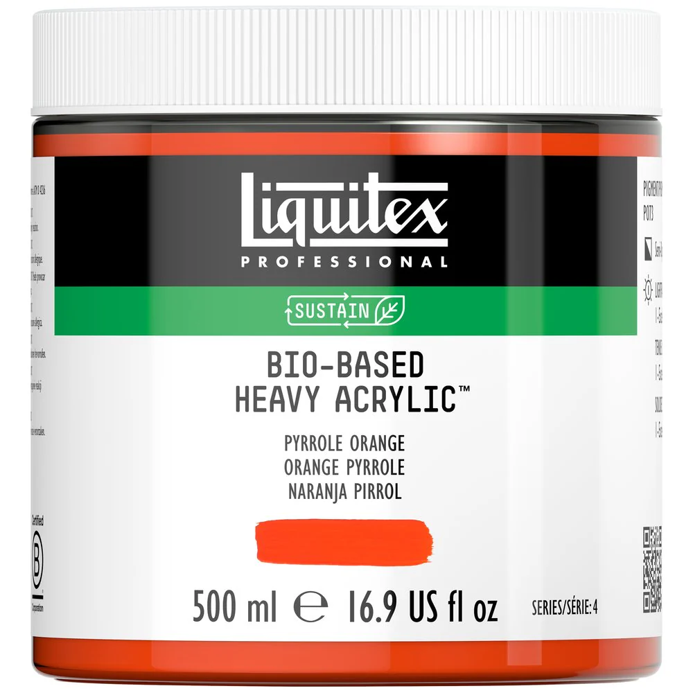 Bio-based Heavy Acrylic - Pyrrole Orange - Universal - Image 3