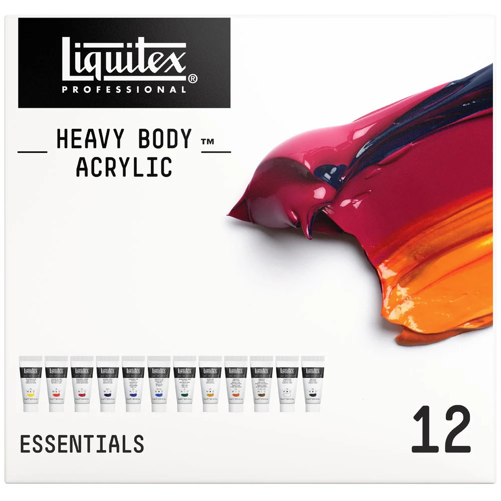Heavy Body Acrylic Set - 12x22ml - Essentials - Image 3