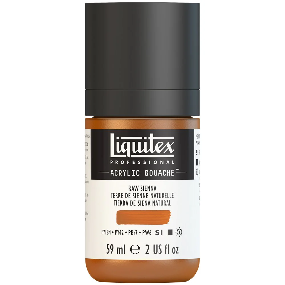 Professional Acrylic Gouache - Raw Sienna - Image 2