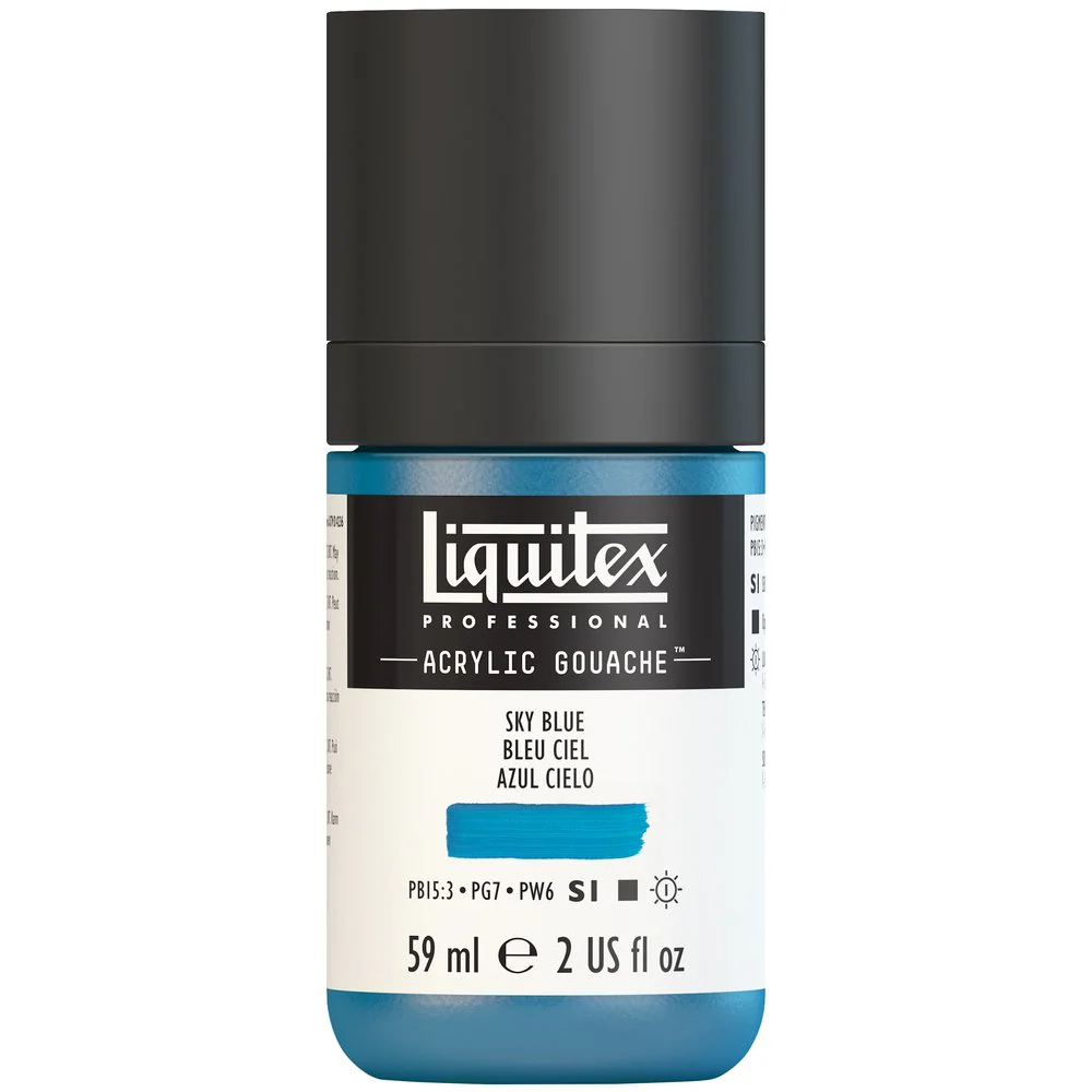 Professional Acrylic Gouache - Sky Blue - Image 2