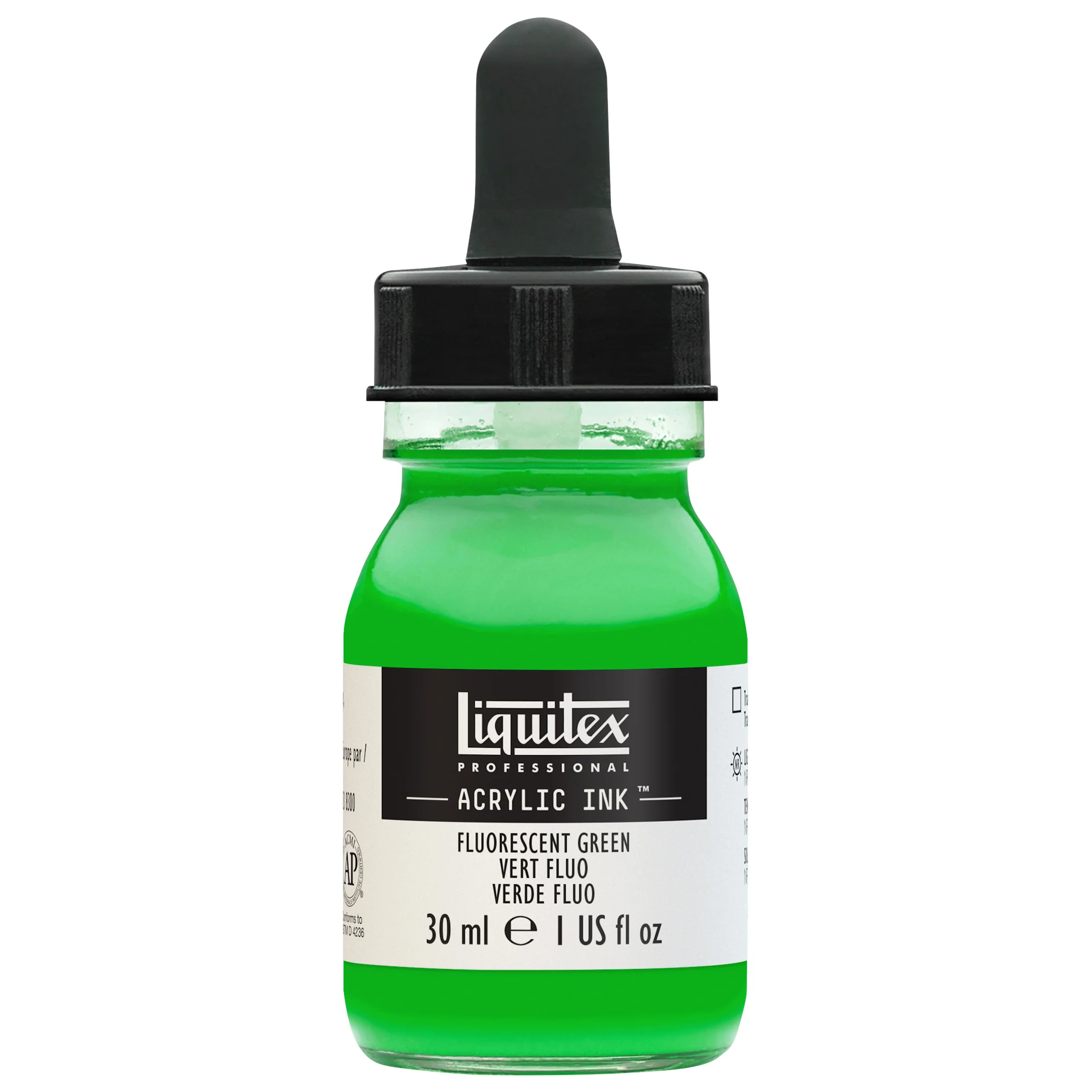 Professional Acrylic Ink - Fluorescent Green - Image 2