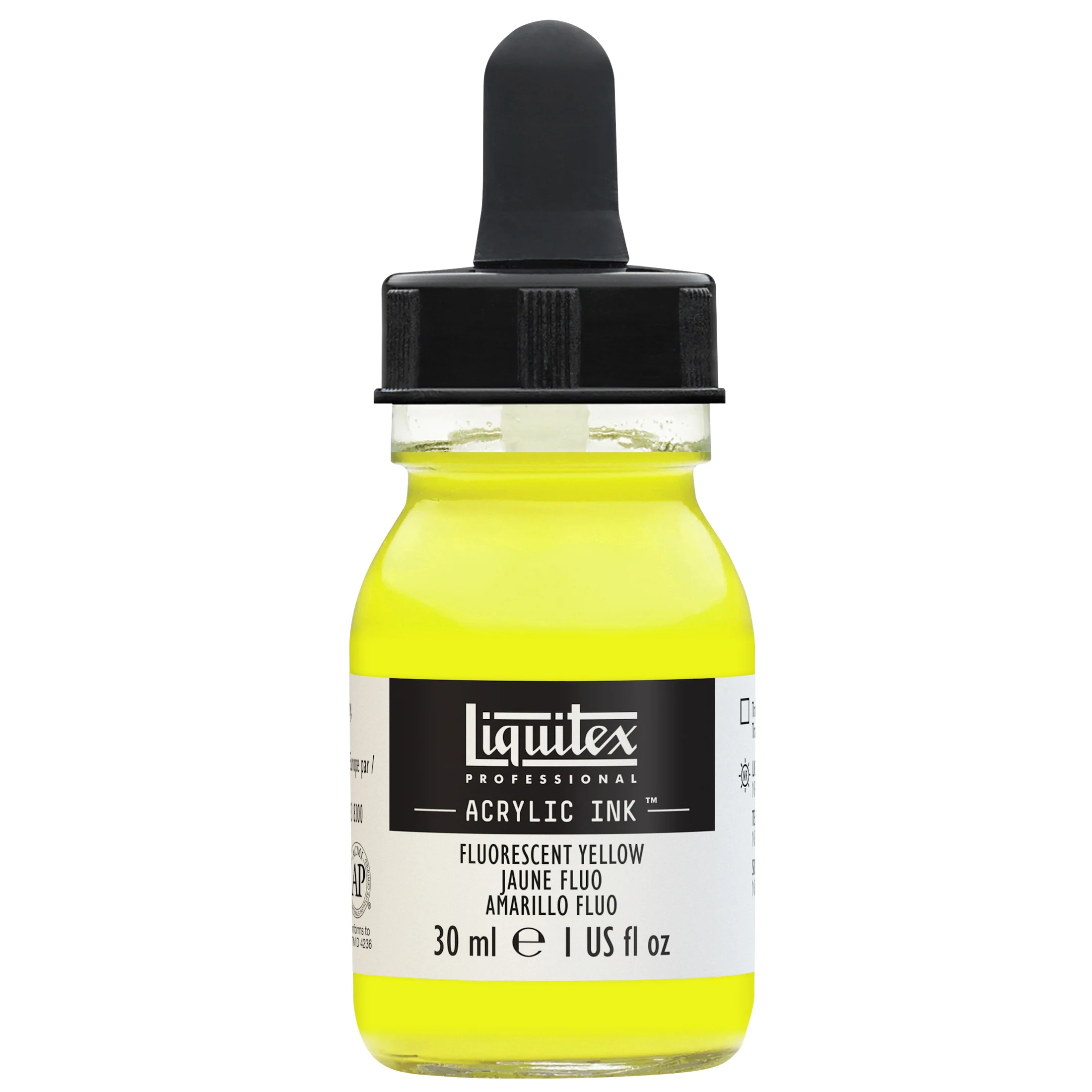 Professional Acrylic Ink - Fluorescent Yellow - Image 2