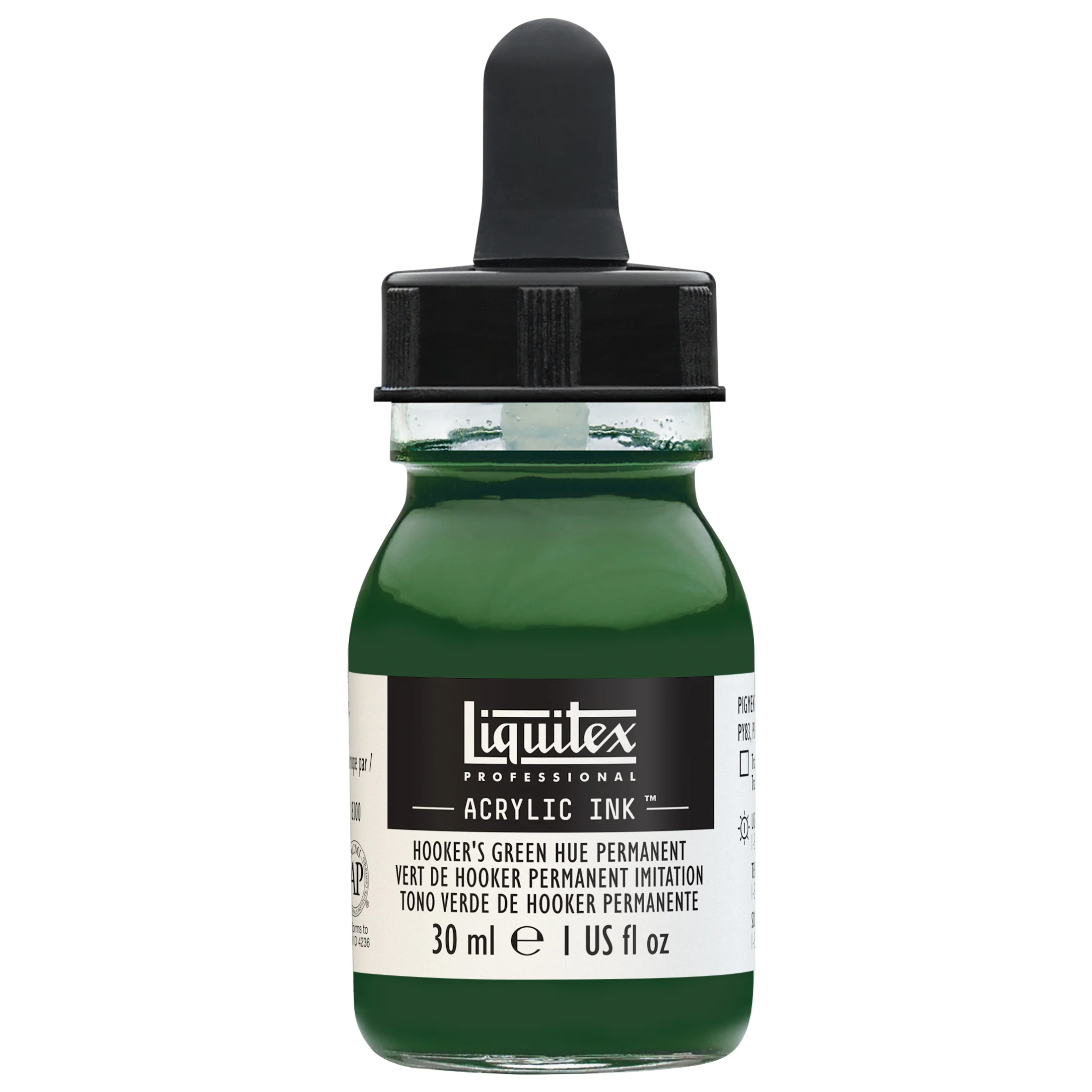 Professional Acrylic Ink - Hooker’s Green Deep Hue Permanent - Image 2