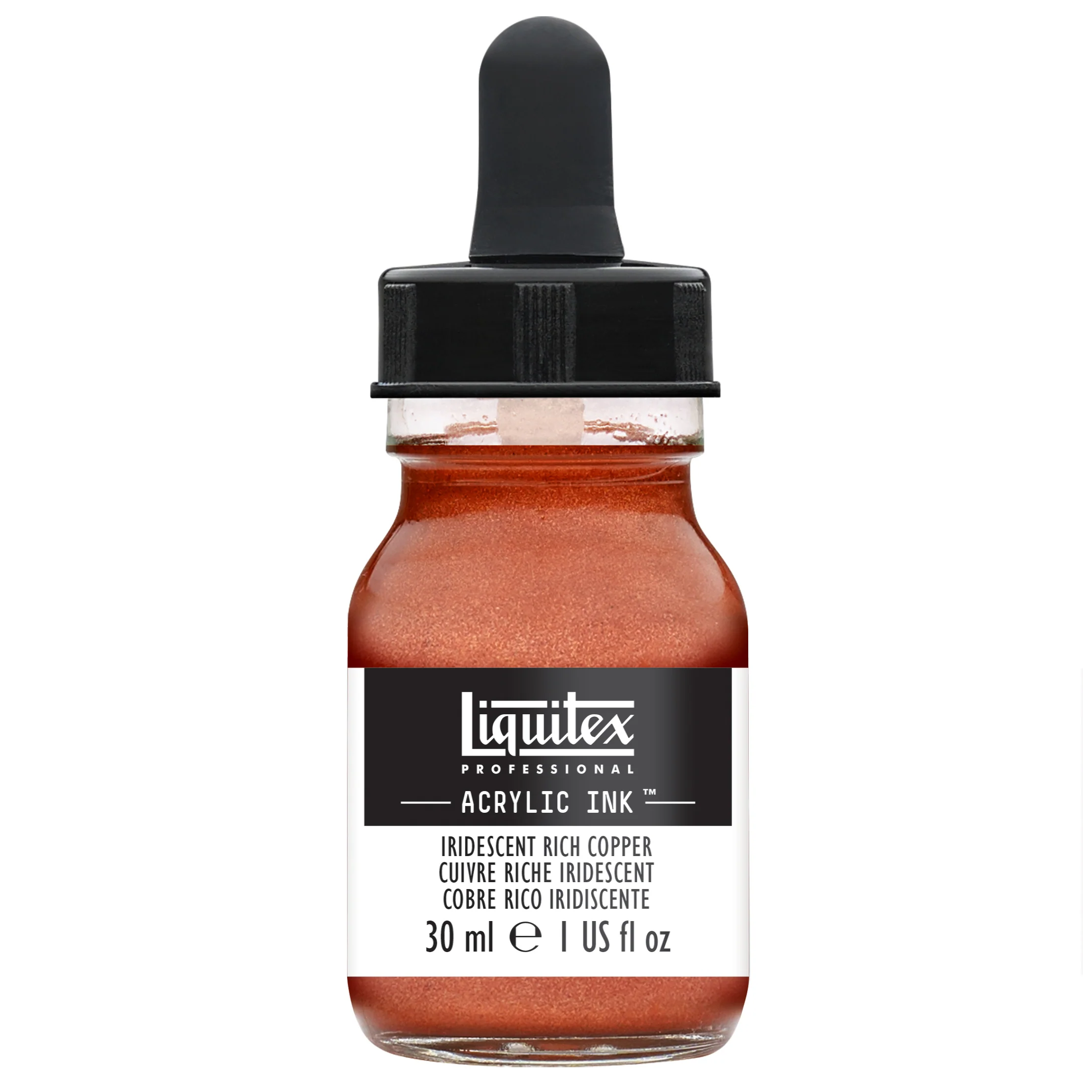 Professional Acrylic Ink - Iridescent Rich Copper - Image 2