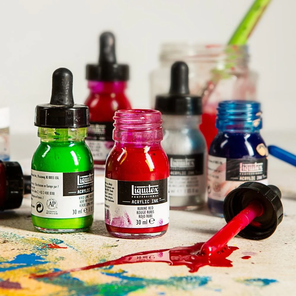 Professional Acrylic Ink - Yellow Deep - Image 4