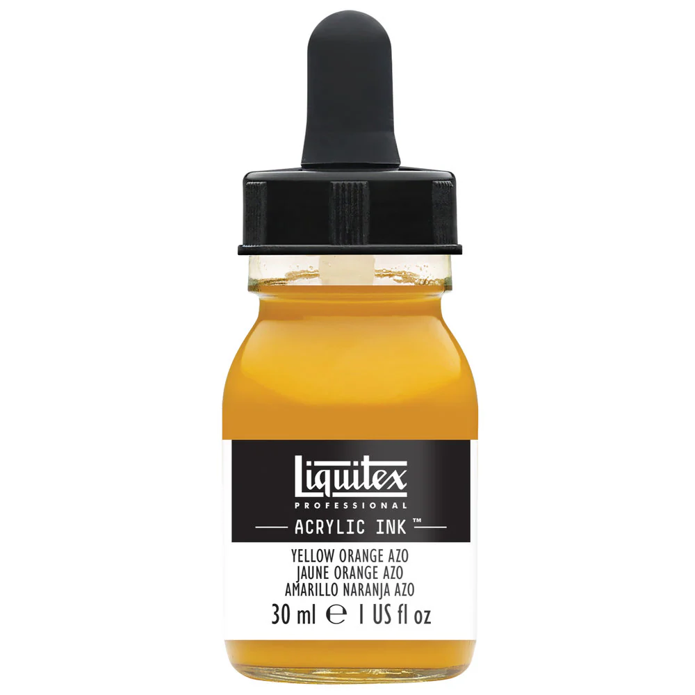Professional Acrylic Ink - Yellow Orange Azo - Image 2