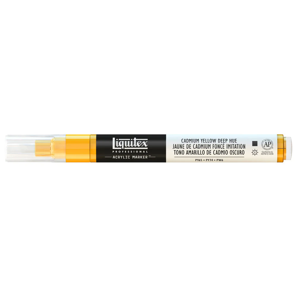 Professional Acrylic Marker - Cadmium Yellow Deep Hue - Image 2