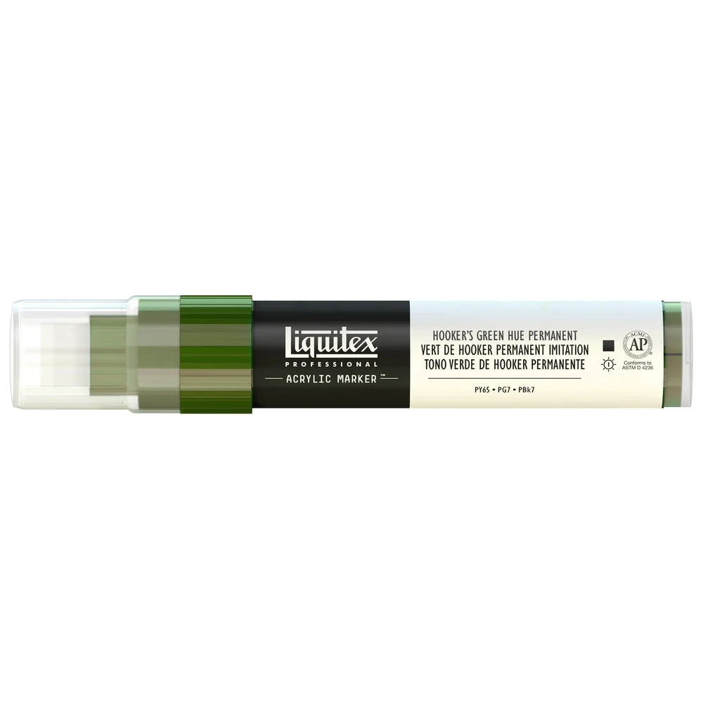 Professional Acrylic Marker - Hooker’s Green Hue Permanent - Image 3