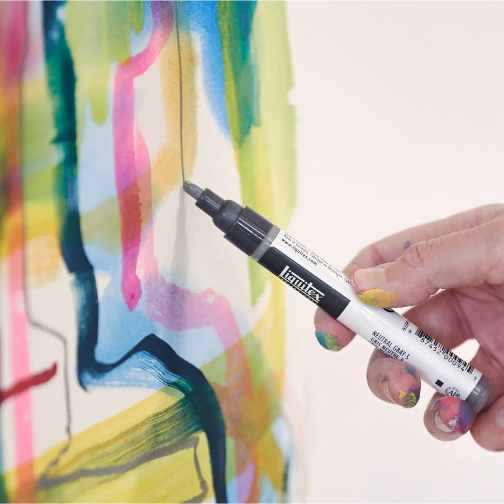 Professional Acrylic Marker - Light Blue Permanent - Image 4