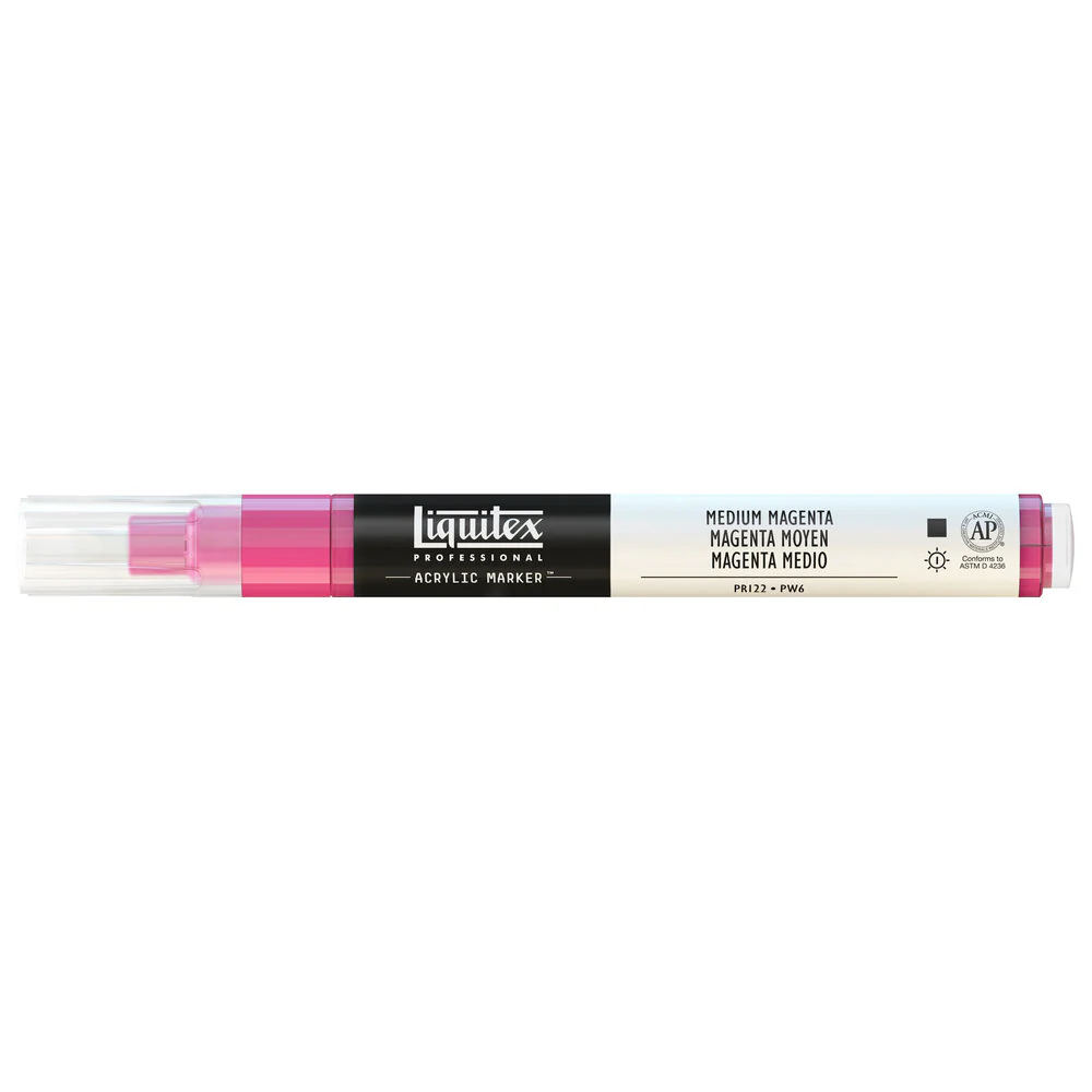 Professional Acrylic Marker - Medium Magenta - Image 2