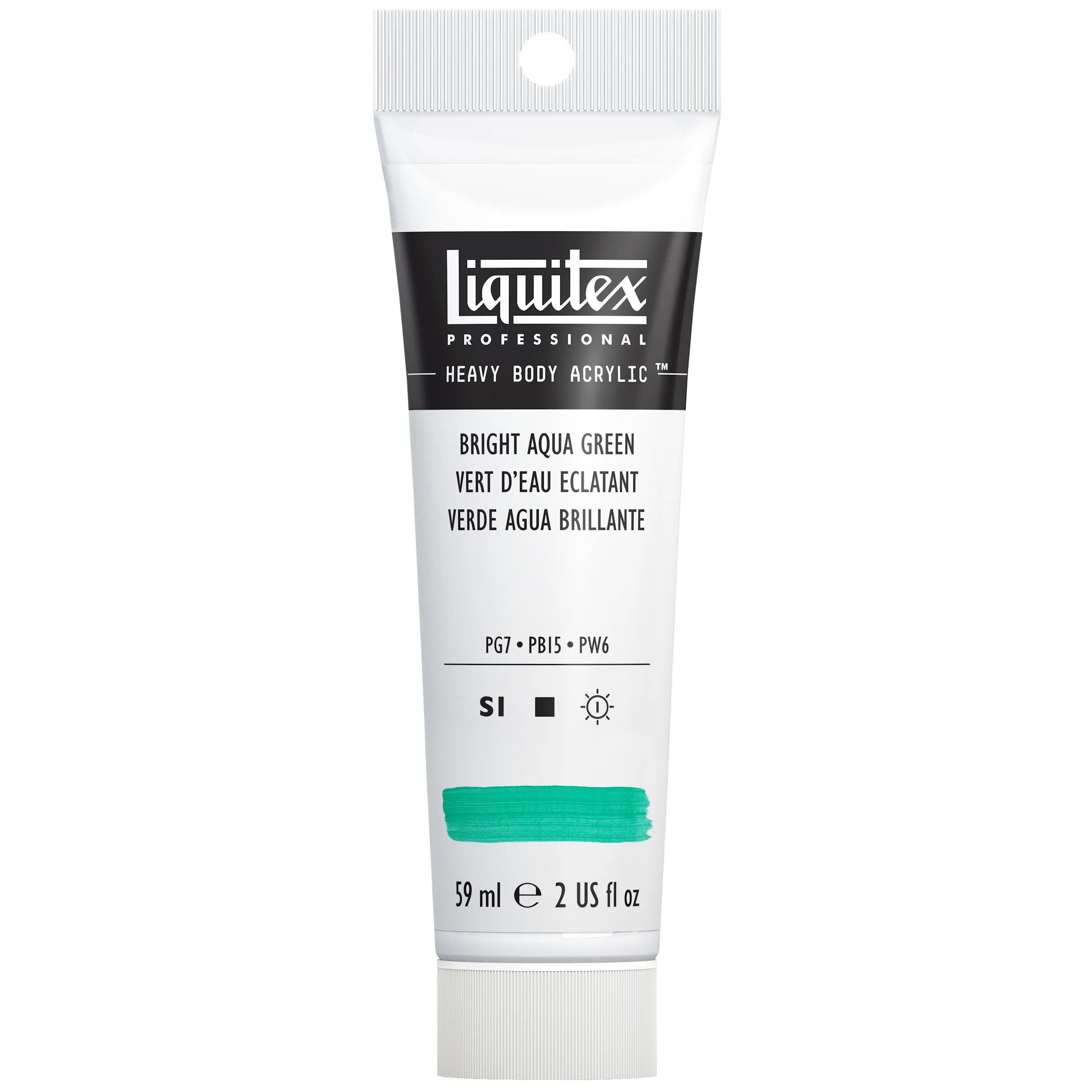 Professional Heavy Body Acrylic - Bright Aqua Green - Image 3