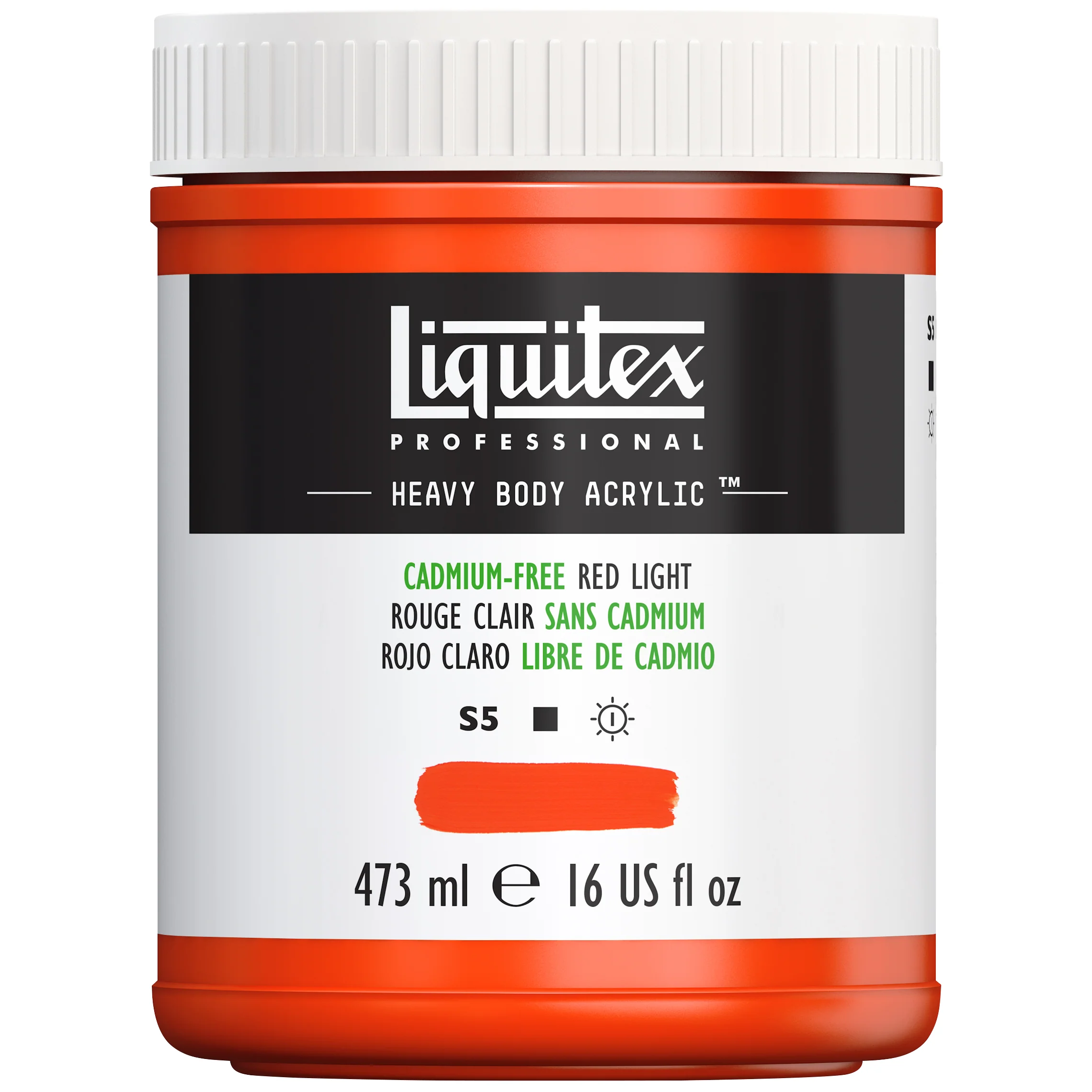 Professional Heavy Body Acrylic - Cadmium-Free Red Light - Image 6
