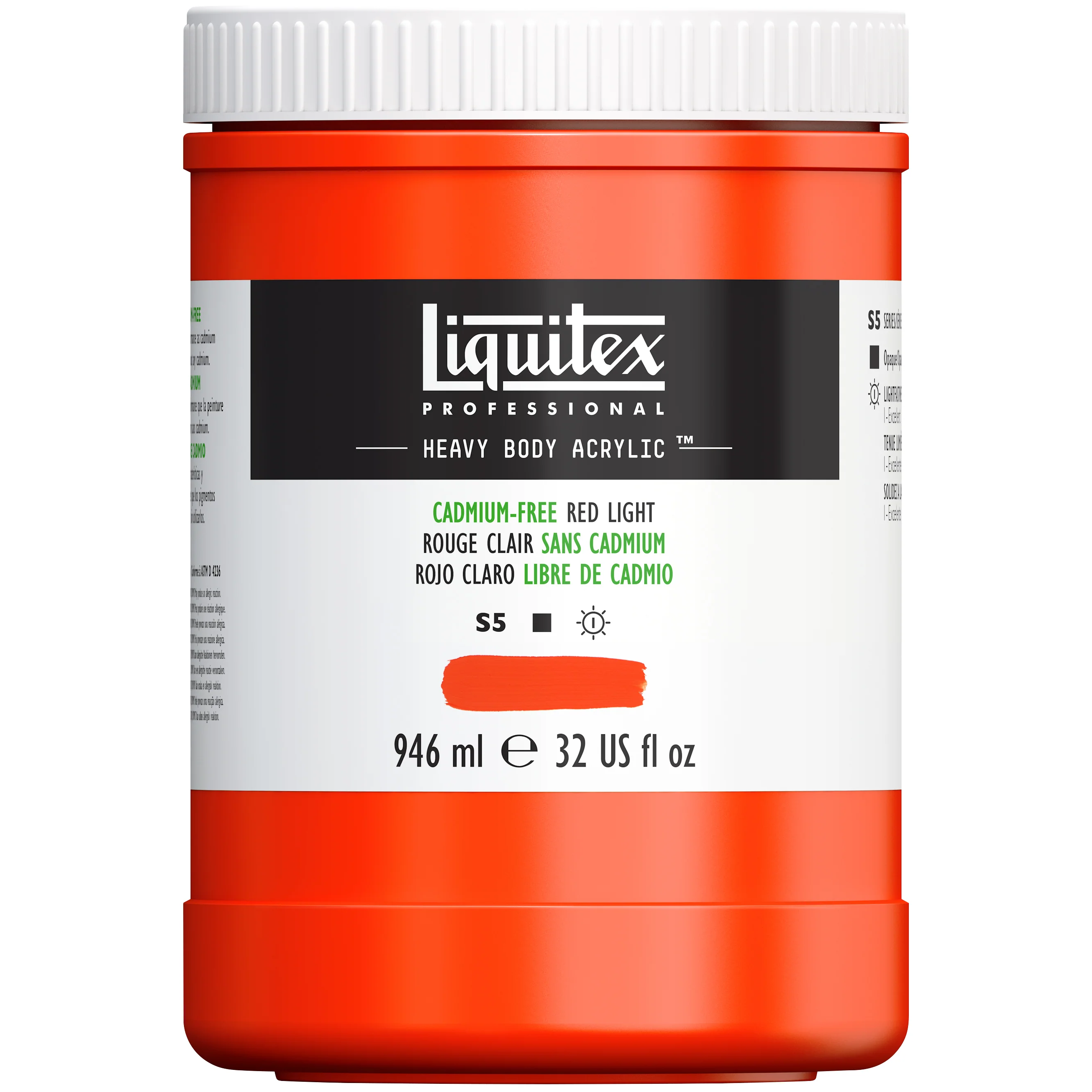 Professional Heavy Body Acrylic - Cadmium-Free Red Light - Image 7
