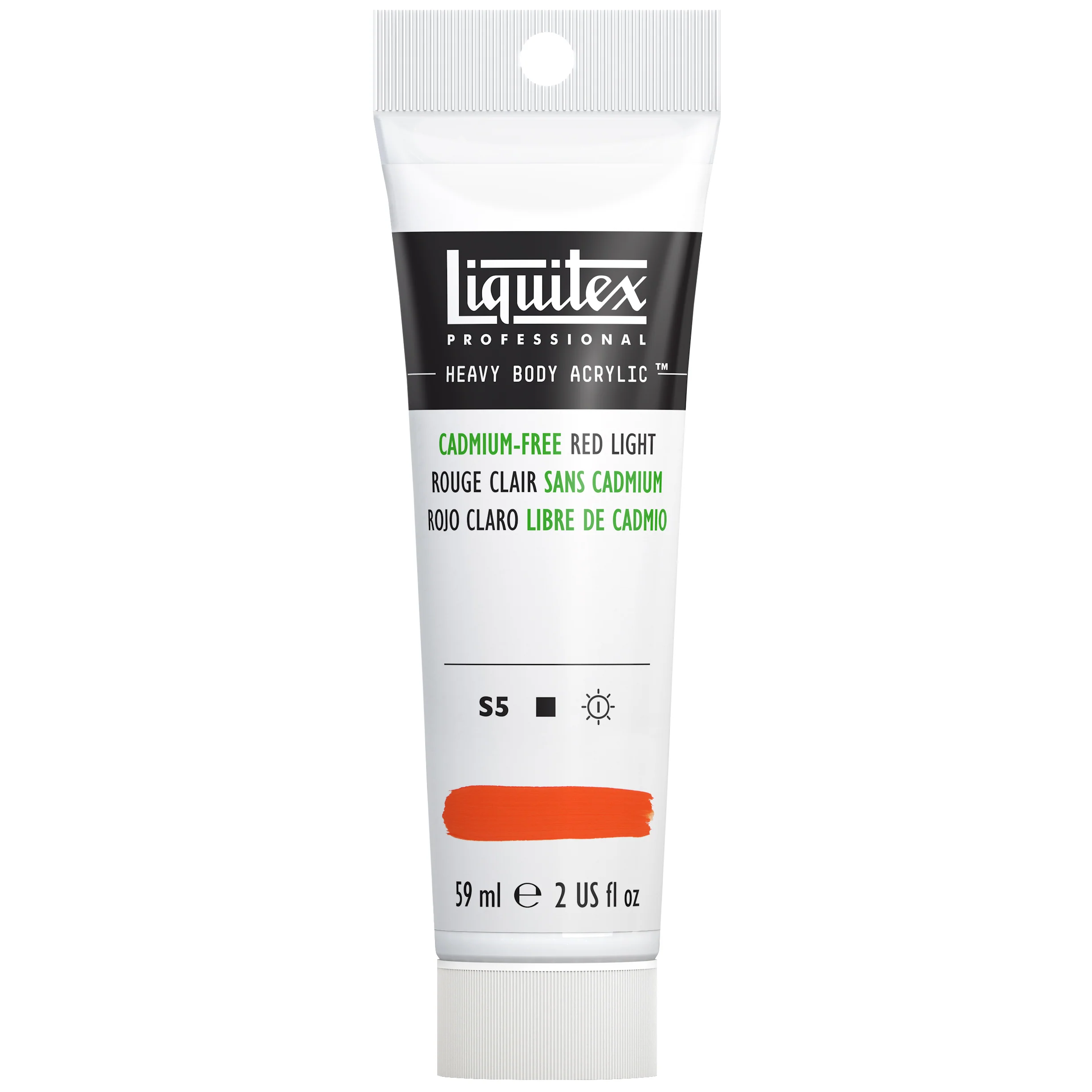 Professional Heavy Body Acrylic - Cadmium-Free Red Light - Image 8
