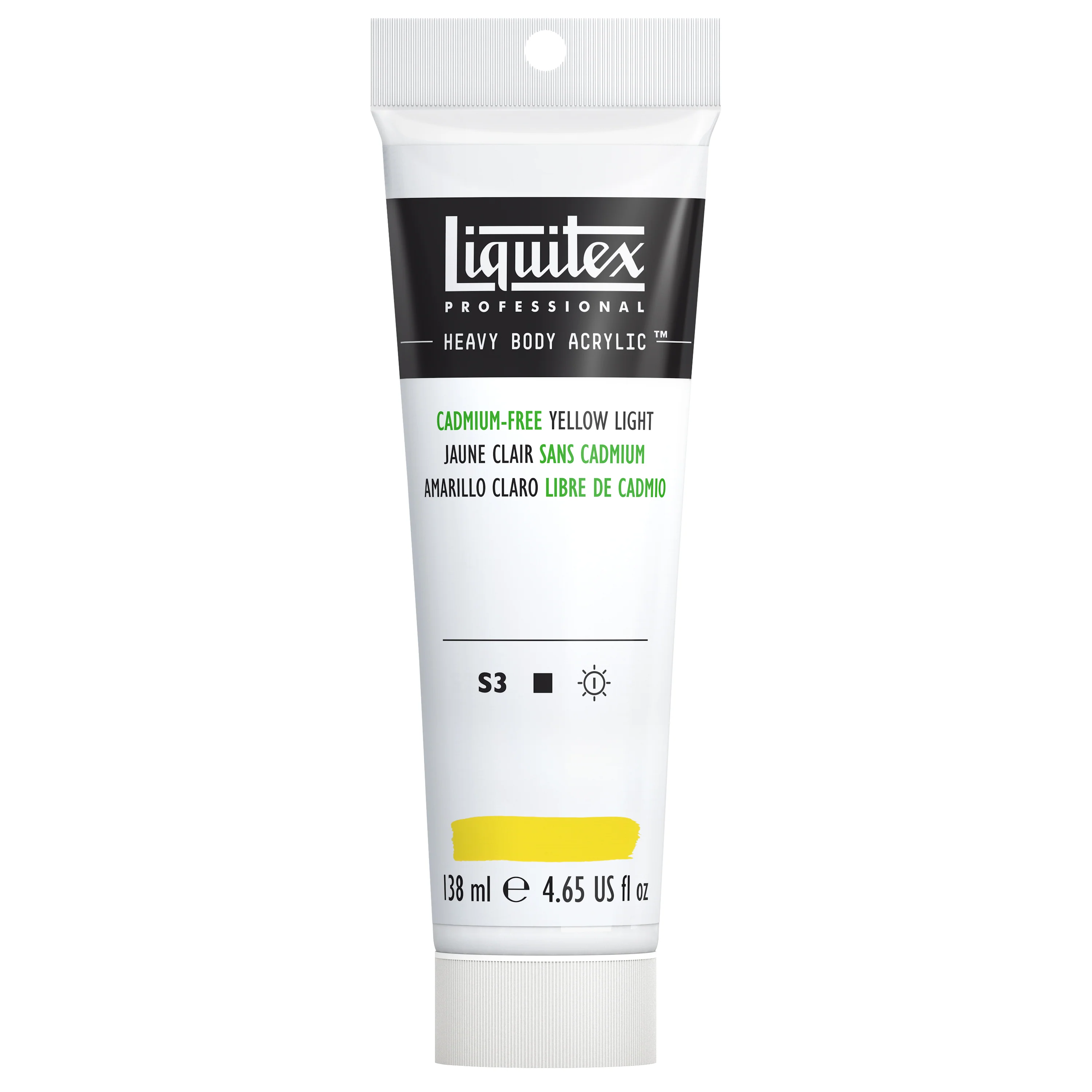 Professional Heavy Body Acrylic - Cadmium-Free Yellow Light - Image 4