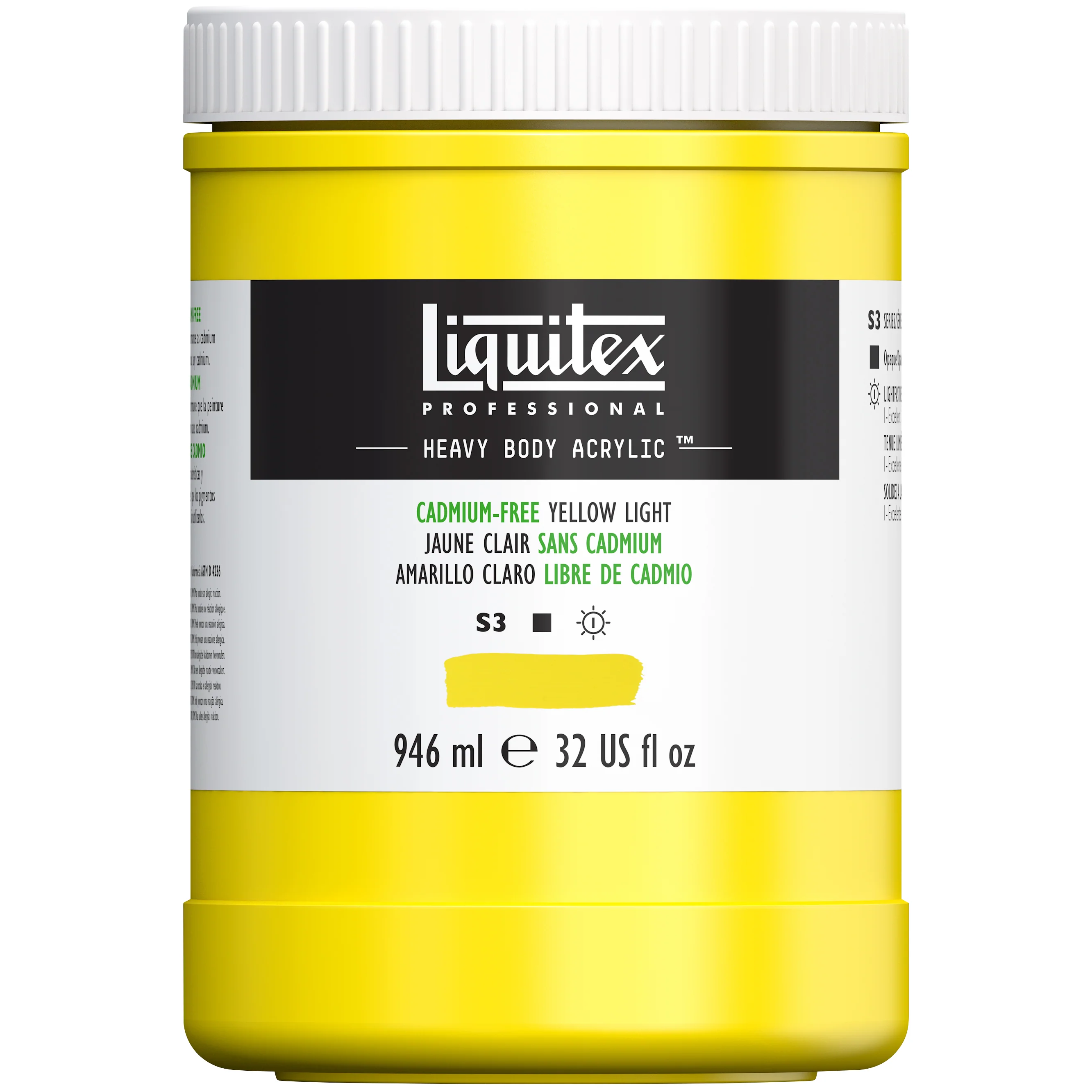 Professional Heavy Body Acrylic - Cadmium-Free Yellow Light - Image 9