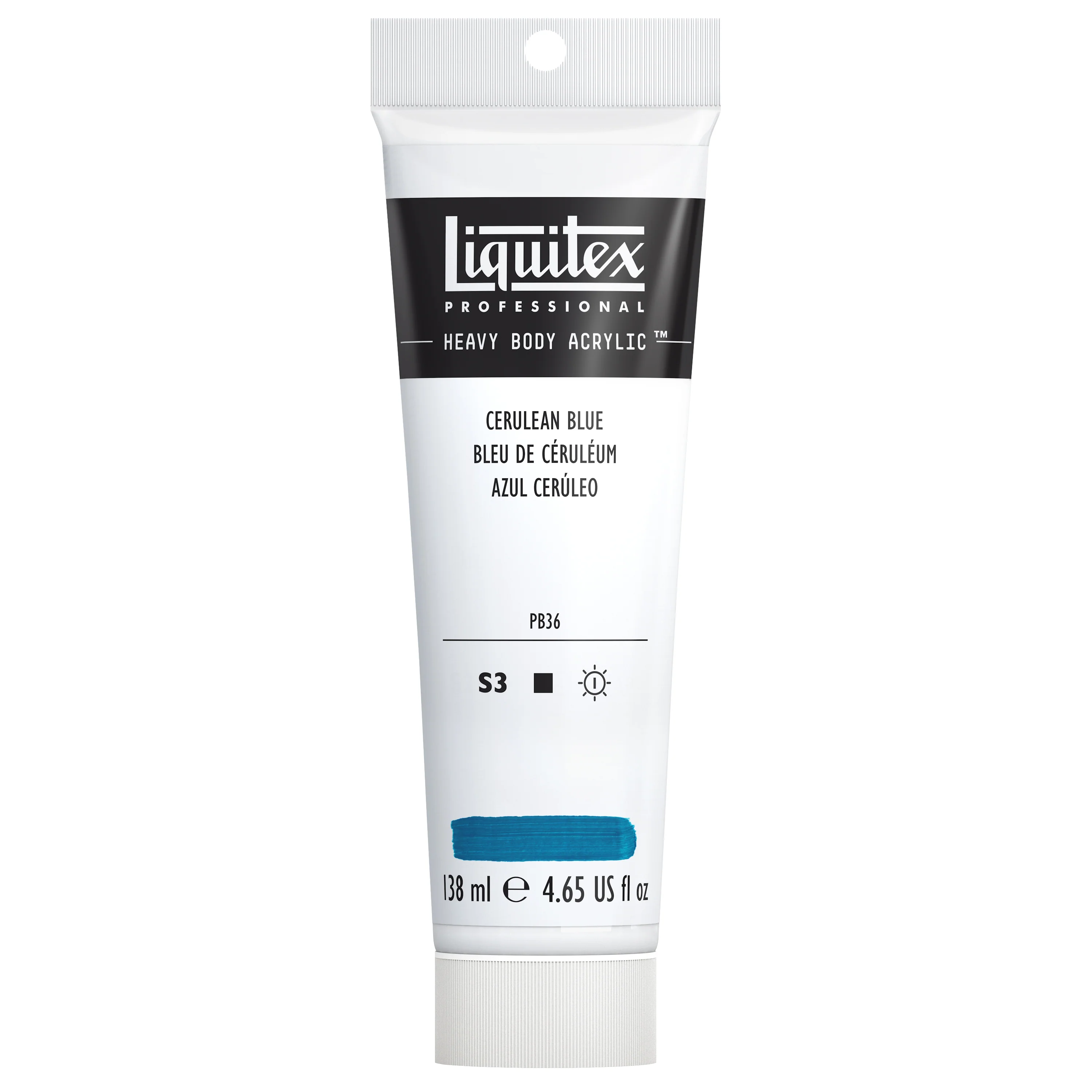 Professional Heavy Body Acrylic - Cerulean Blue - Image 2