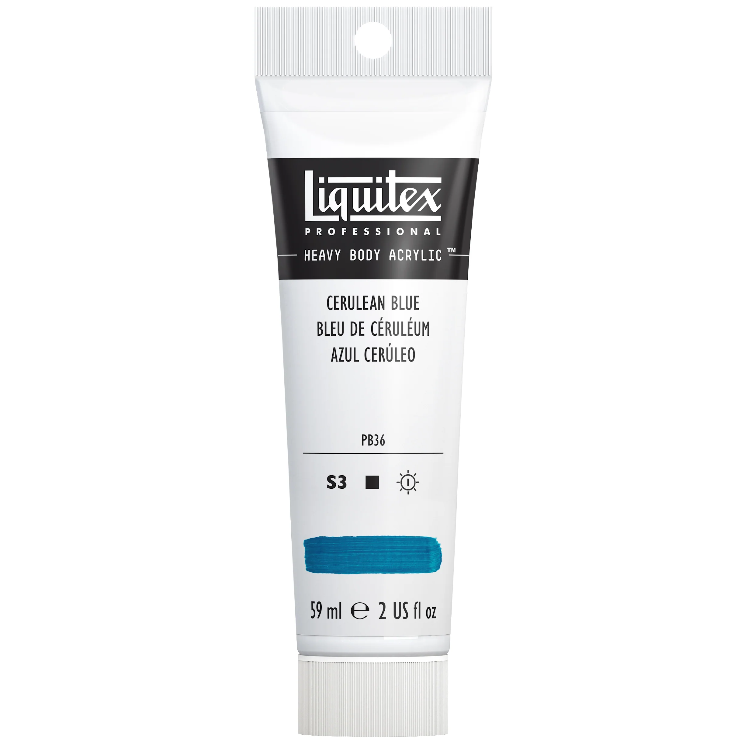 Professional Heavy Body Acrylic - Cerulean Blue - Image 3