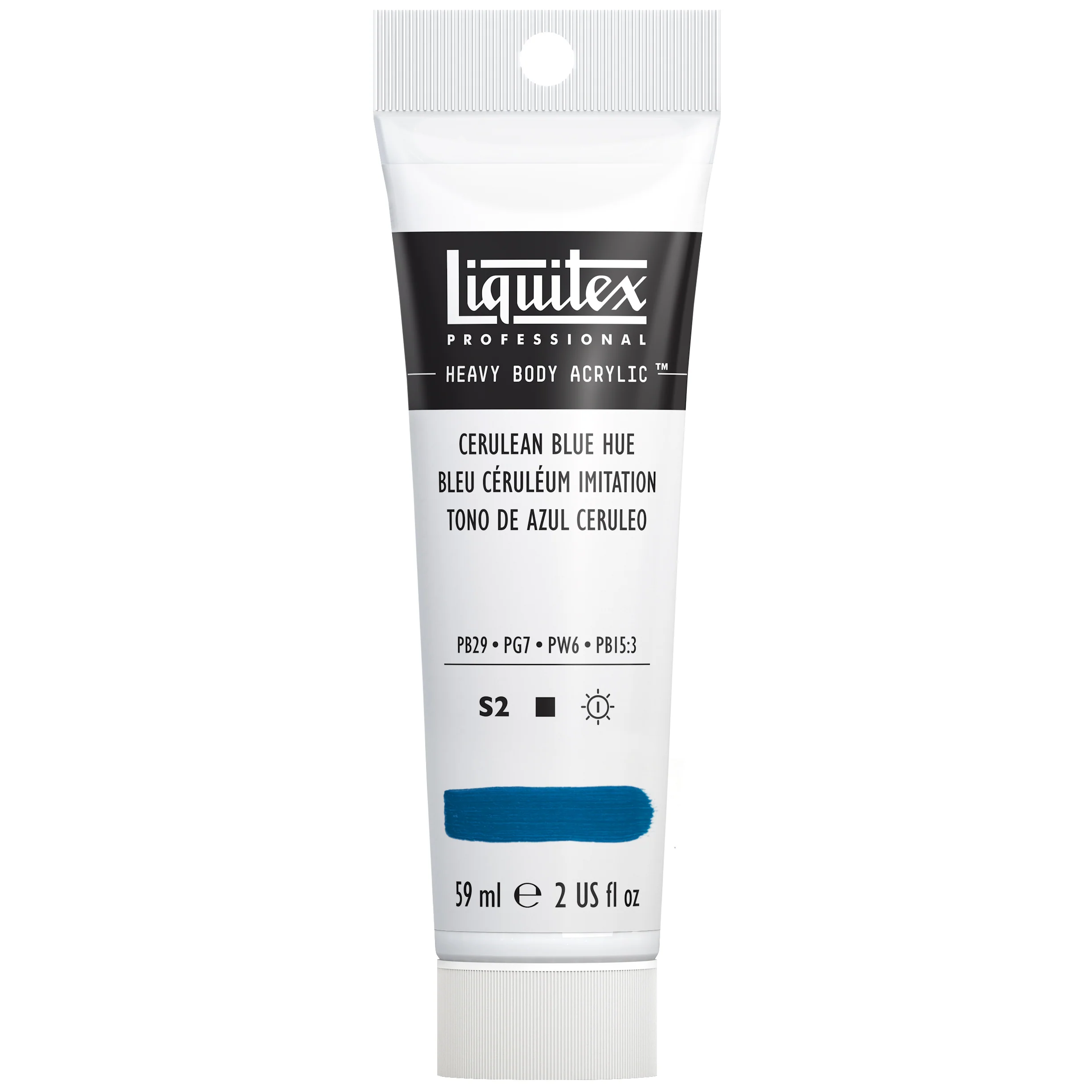 Professional Heavy Body Acrylic - Cerulean Blue Hue - Image 2