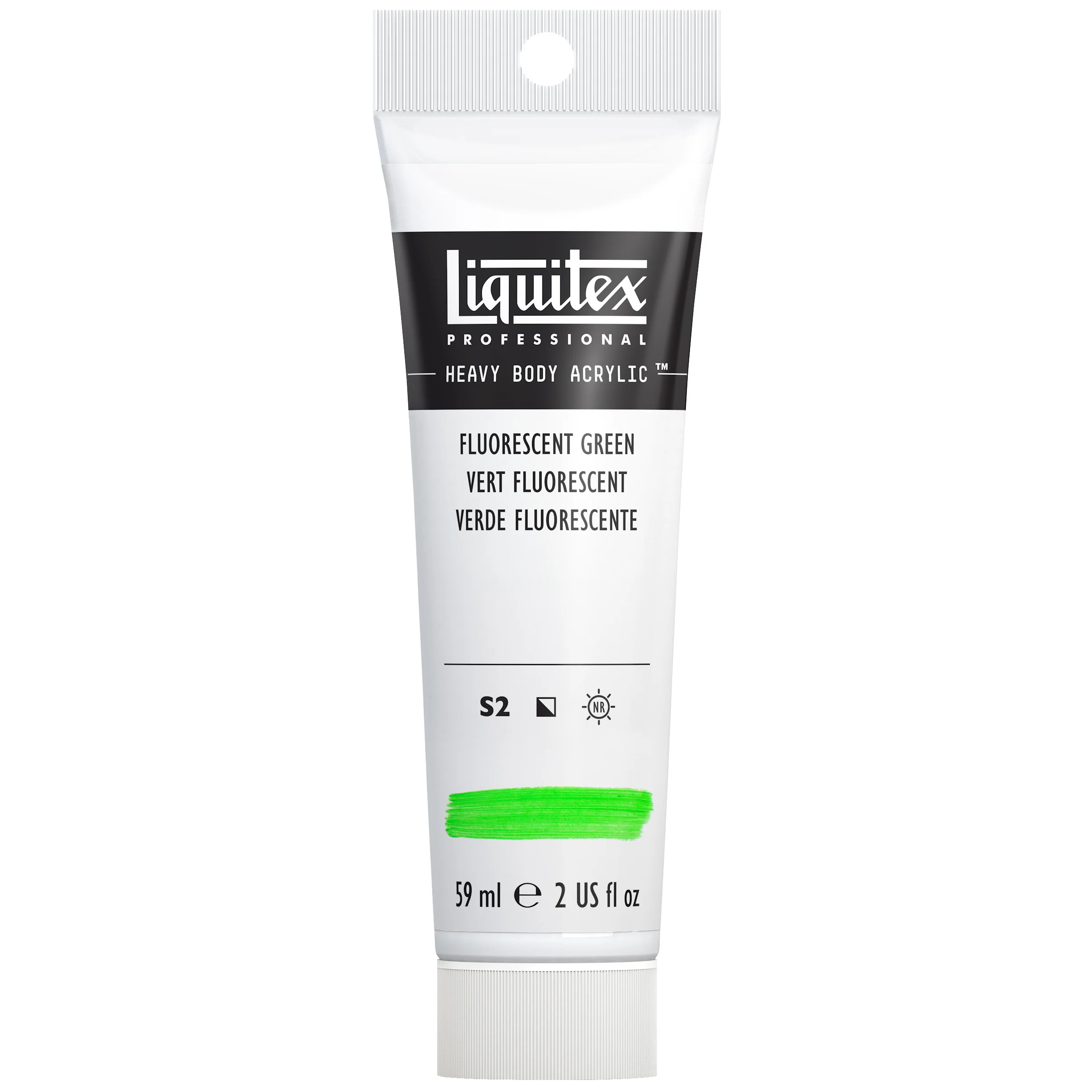 Professional Heavy Body Acrylic - Fluorescent Green - Image 2