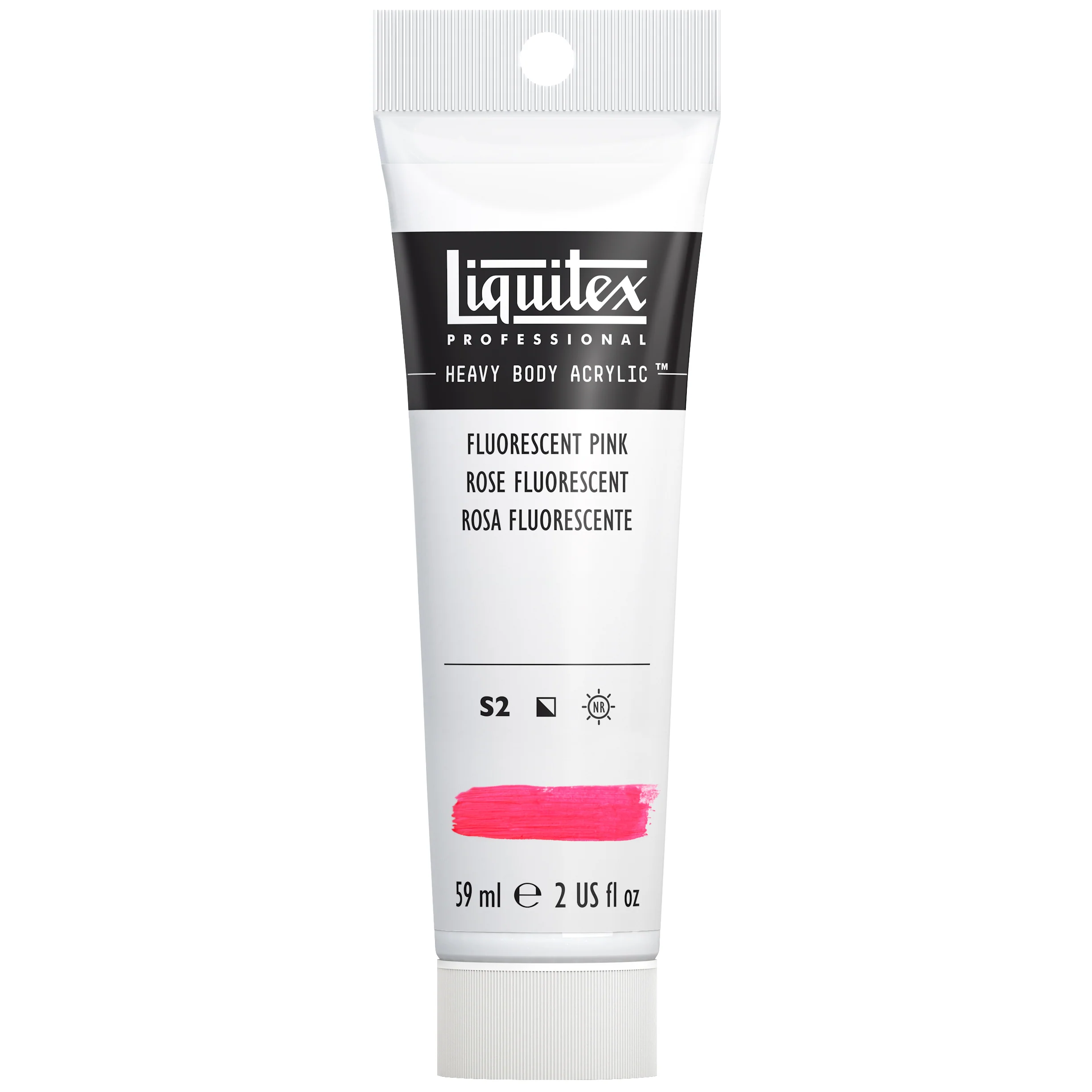 Professional Heavy Body Acrylic - Fluorescent Pink - Image 2
