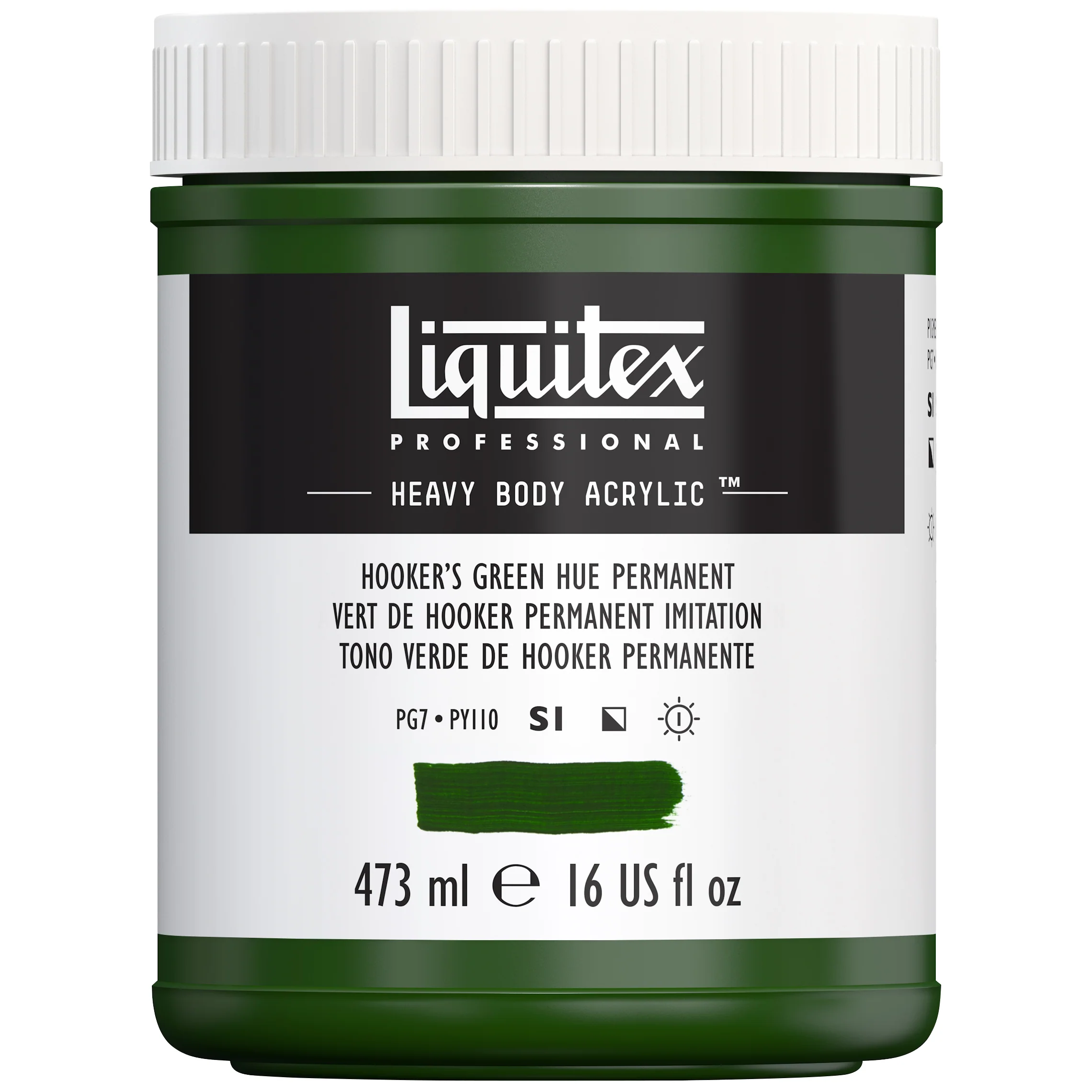 Professional Heavy Body Acrylic - Hooker’s Green Hue Permanent - Image 8