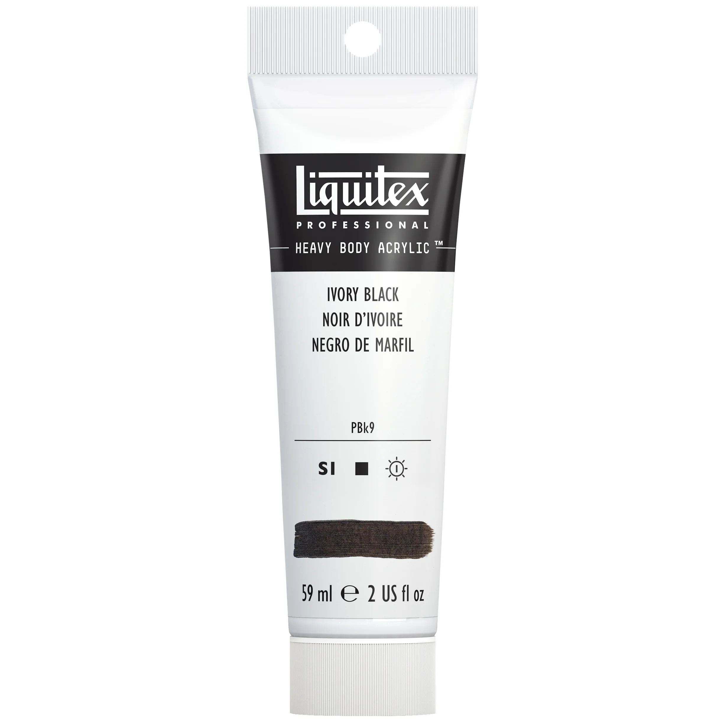 Professional Heavy Body Acrylic - Ivory Black - Image 3