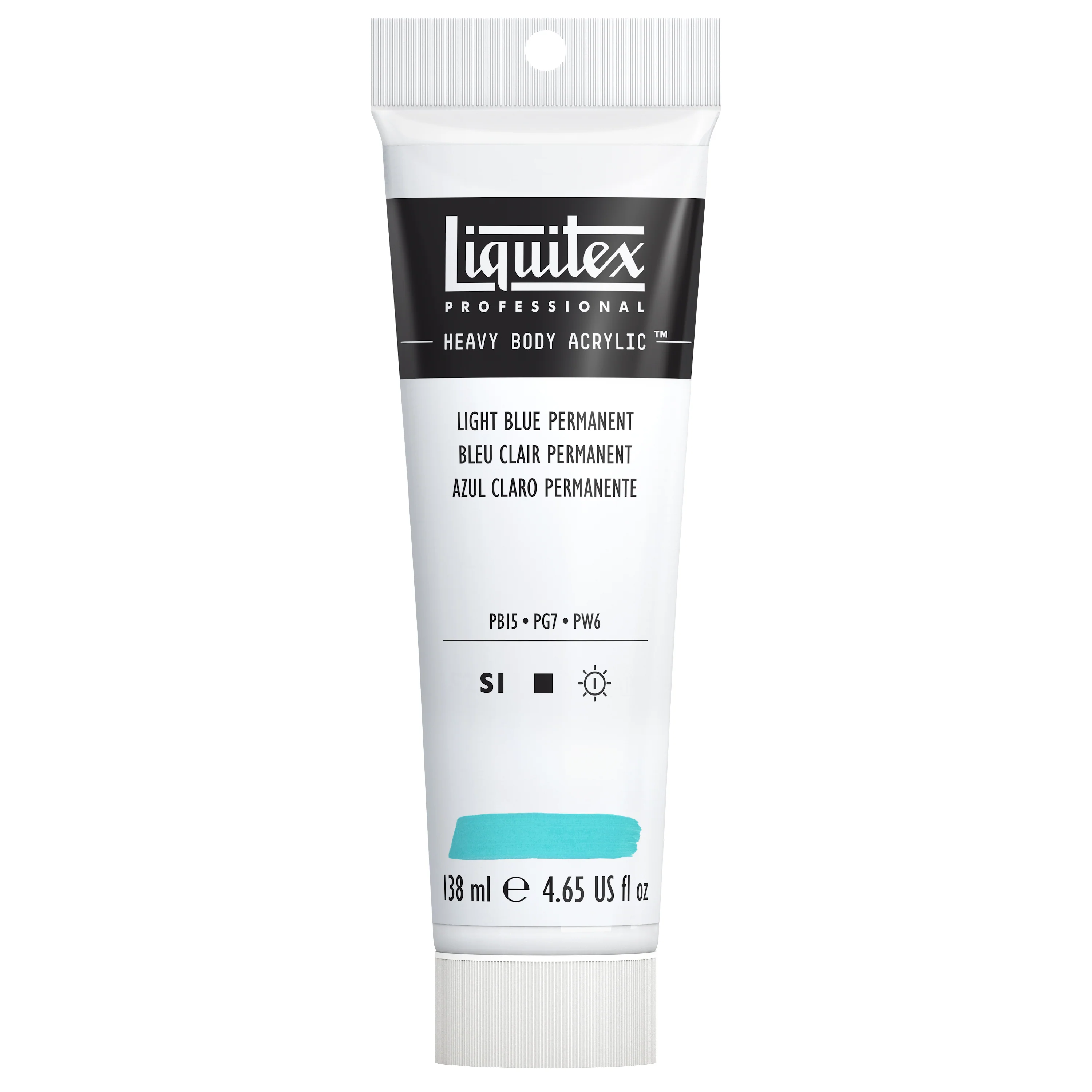 Professional Heavy Body Acrylic - Light Blue Permanent - Image 2
